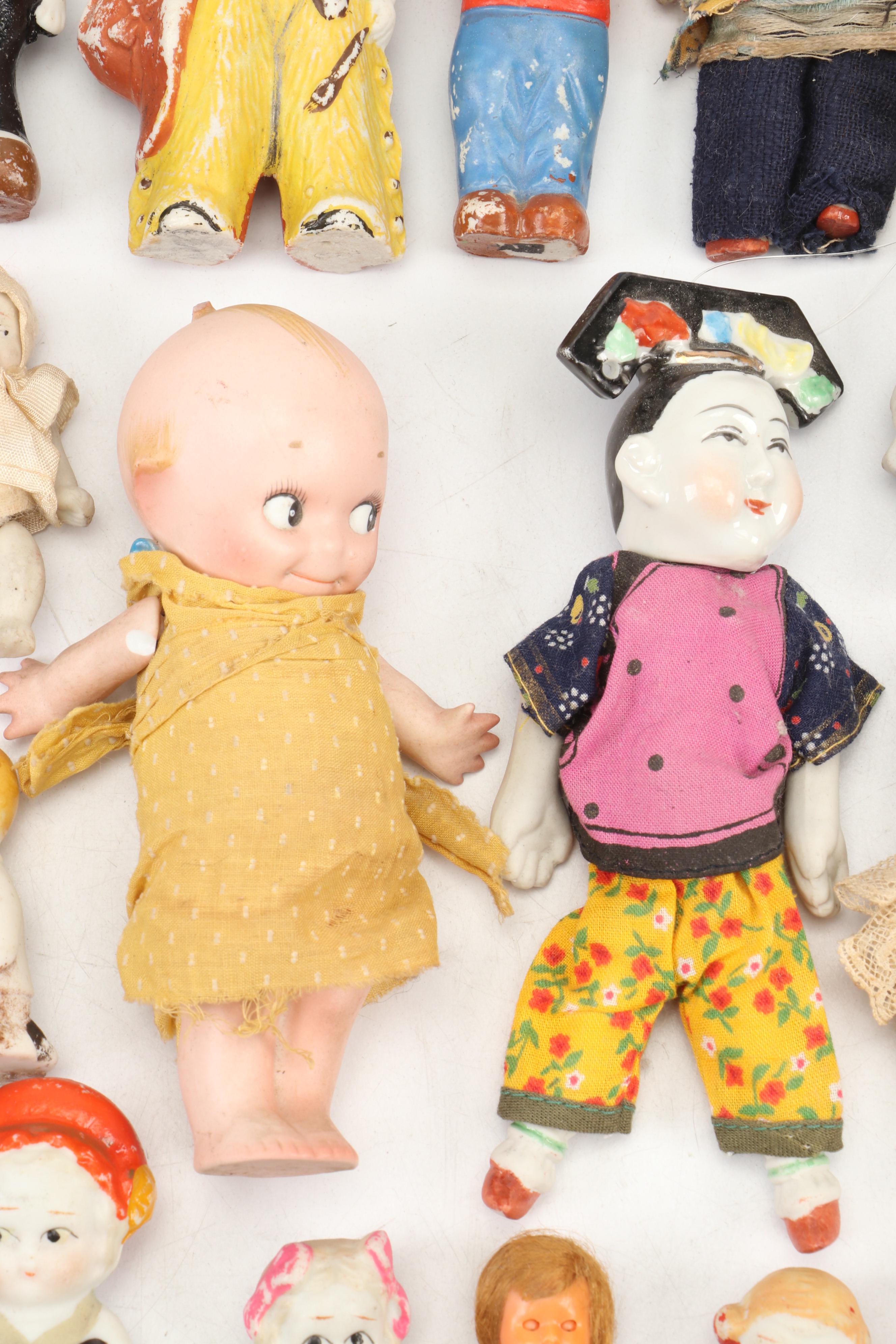 Chinese Style Porcelain Doll with Japanese Made Ceramic Dolls and More