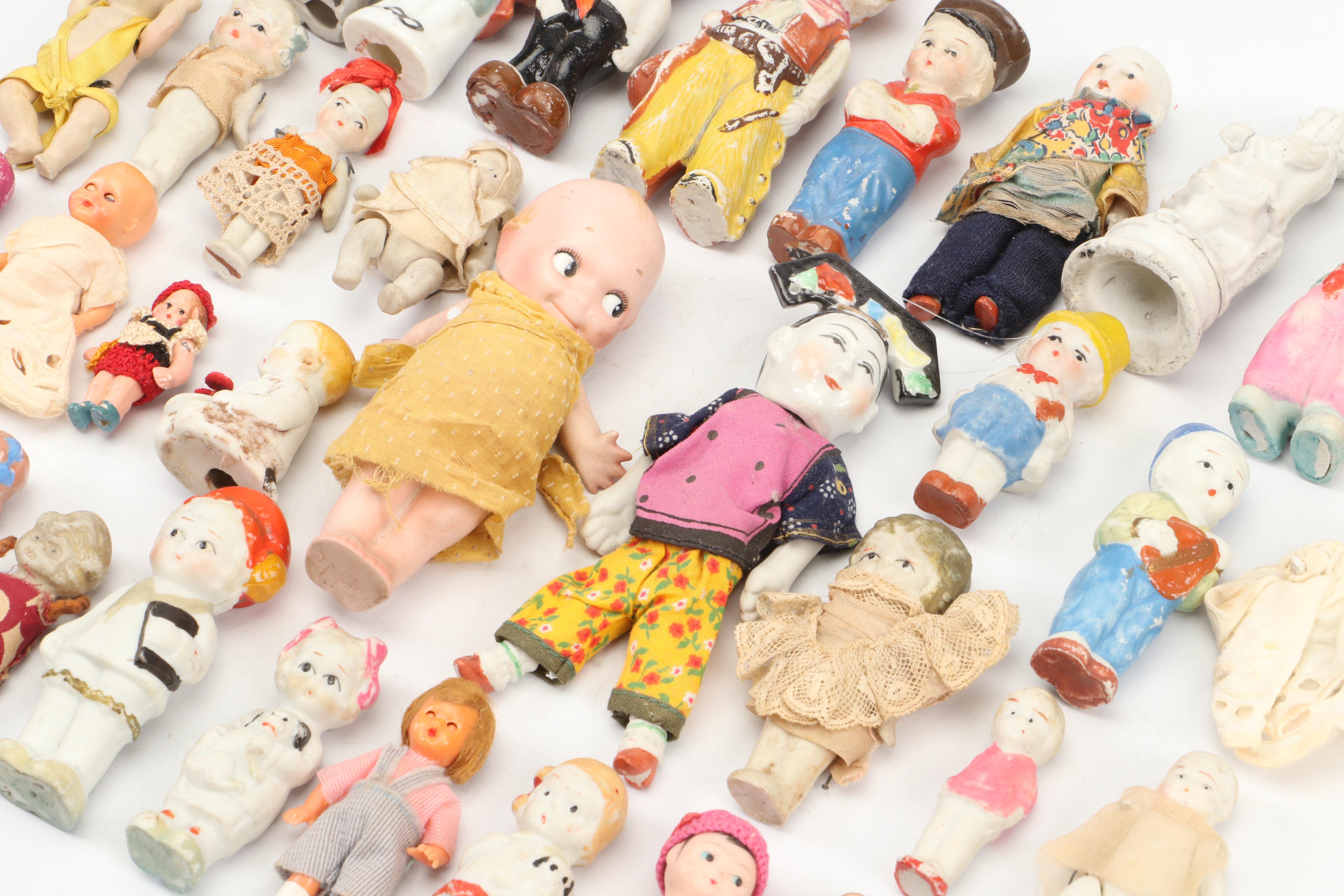 Chinese Style Porcelain Doll with Japanese Made Ceramic Dolls and More