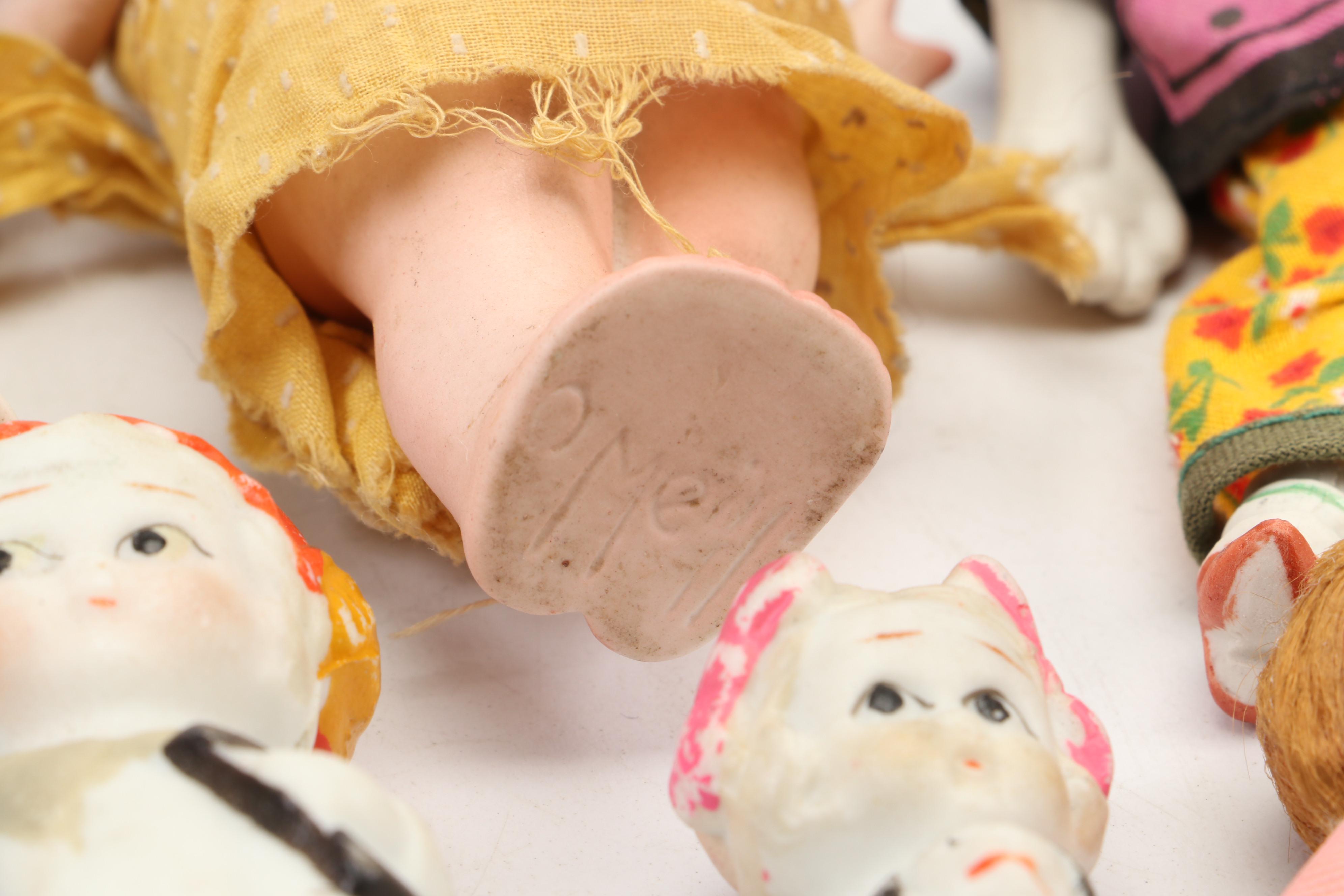 Chinese Style Porcelain Doll with Japanese Made Ceramic Dolls and More