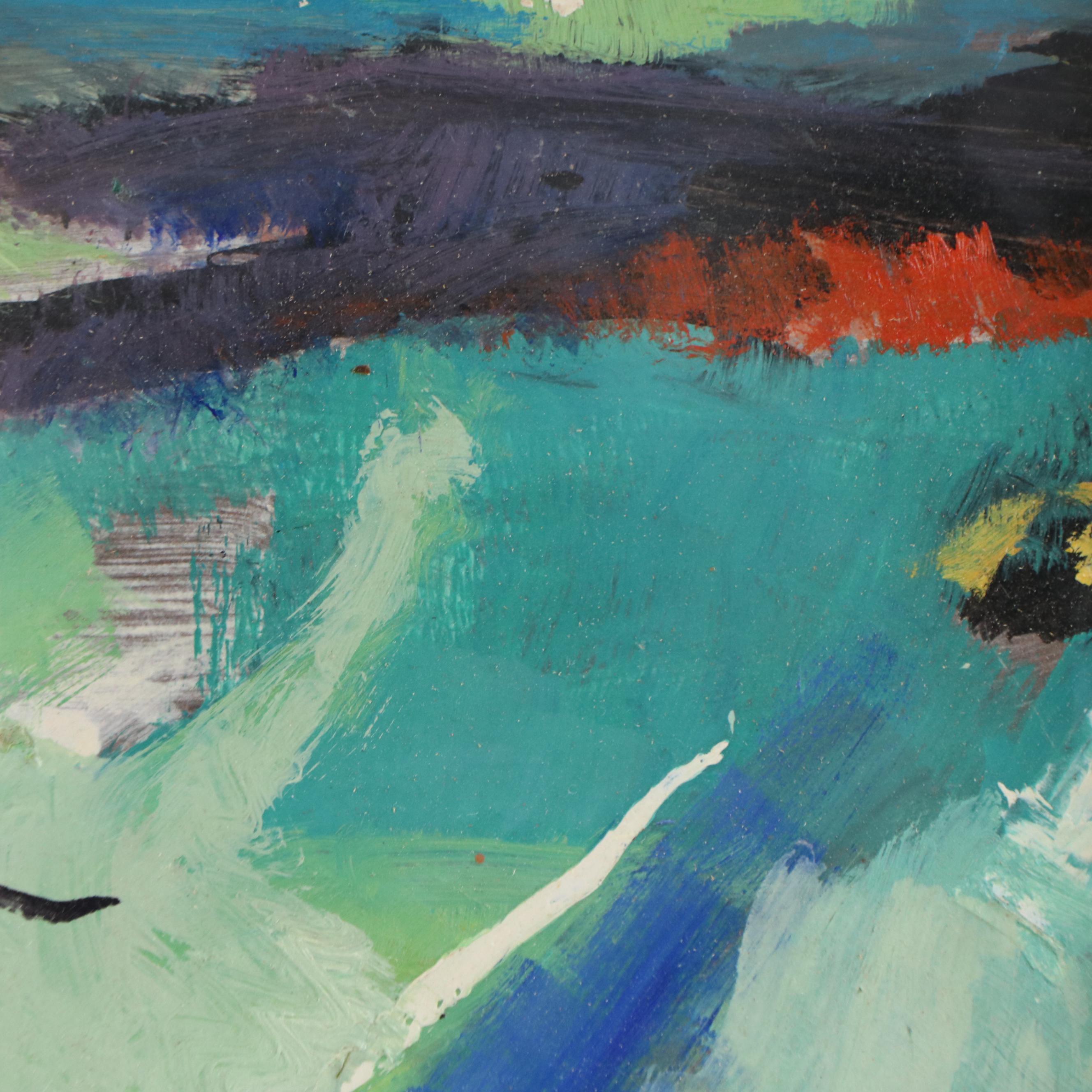 Abstract Expressionist Oil Painting, 1969