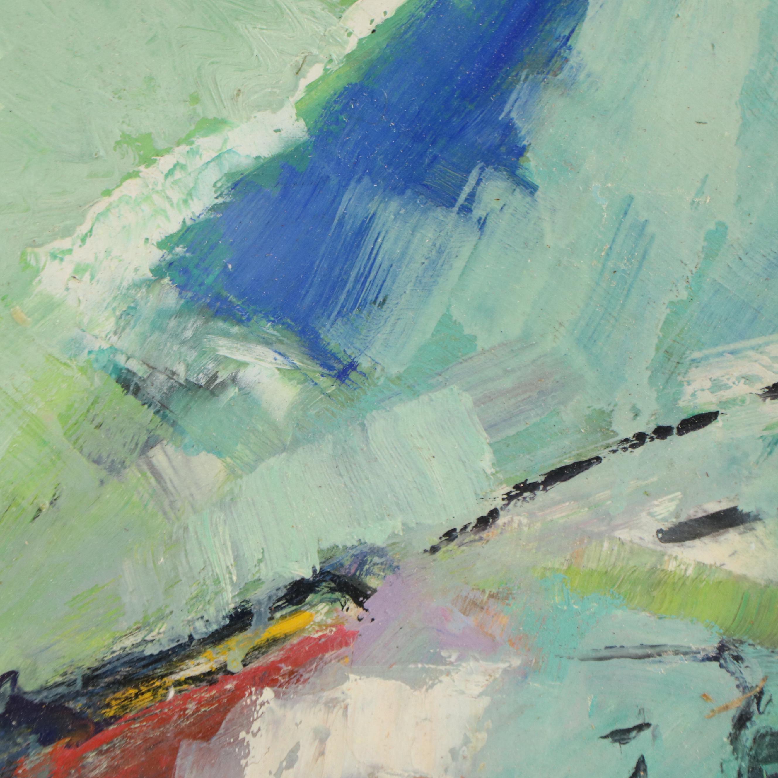 Abstract Expressionist Oil Painting, 1969