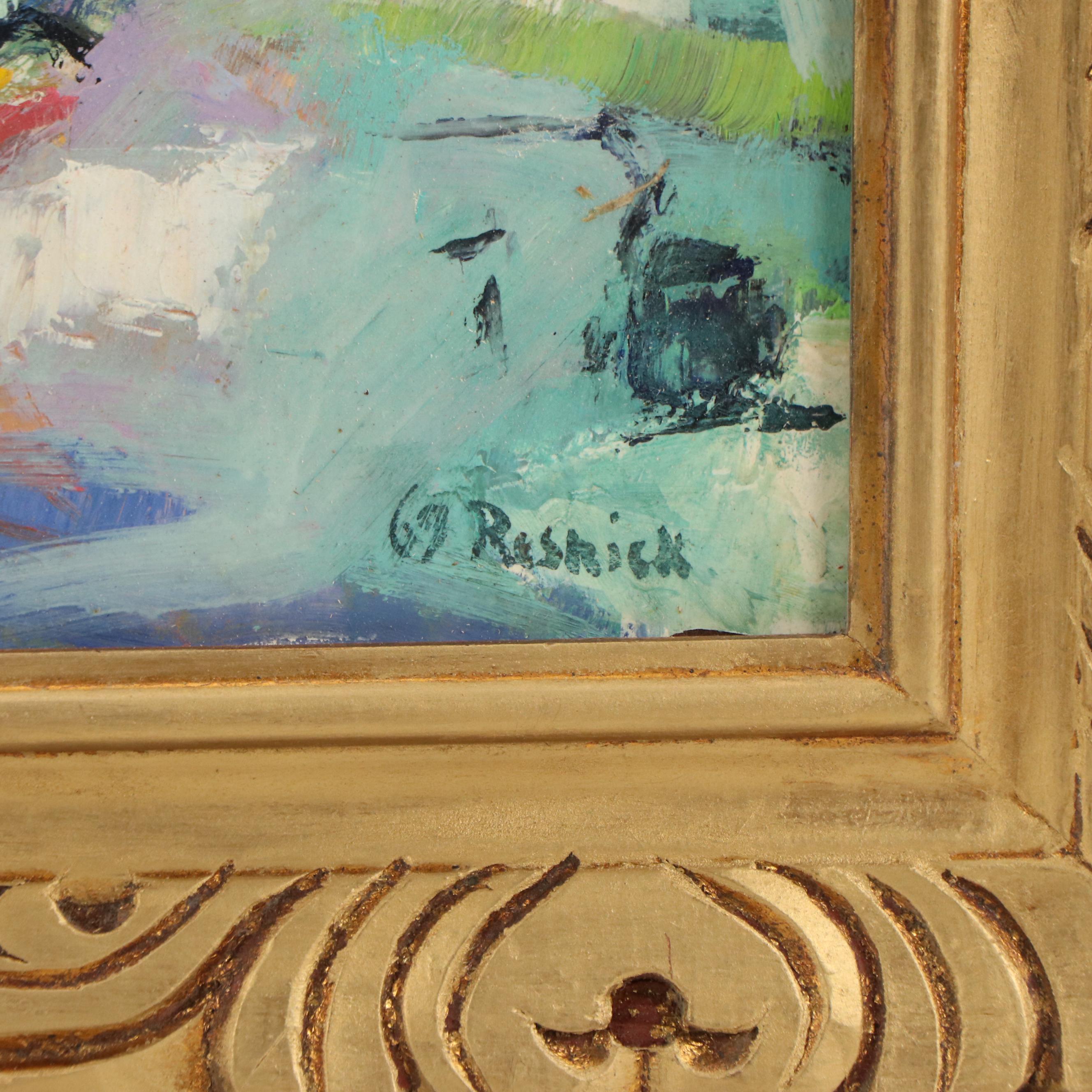 Abstract Expressionist Oil Painting, 1969