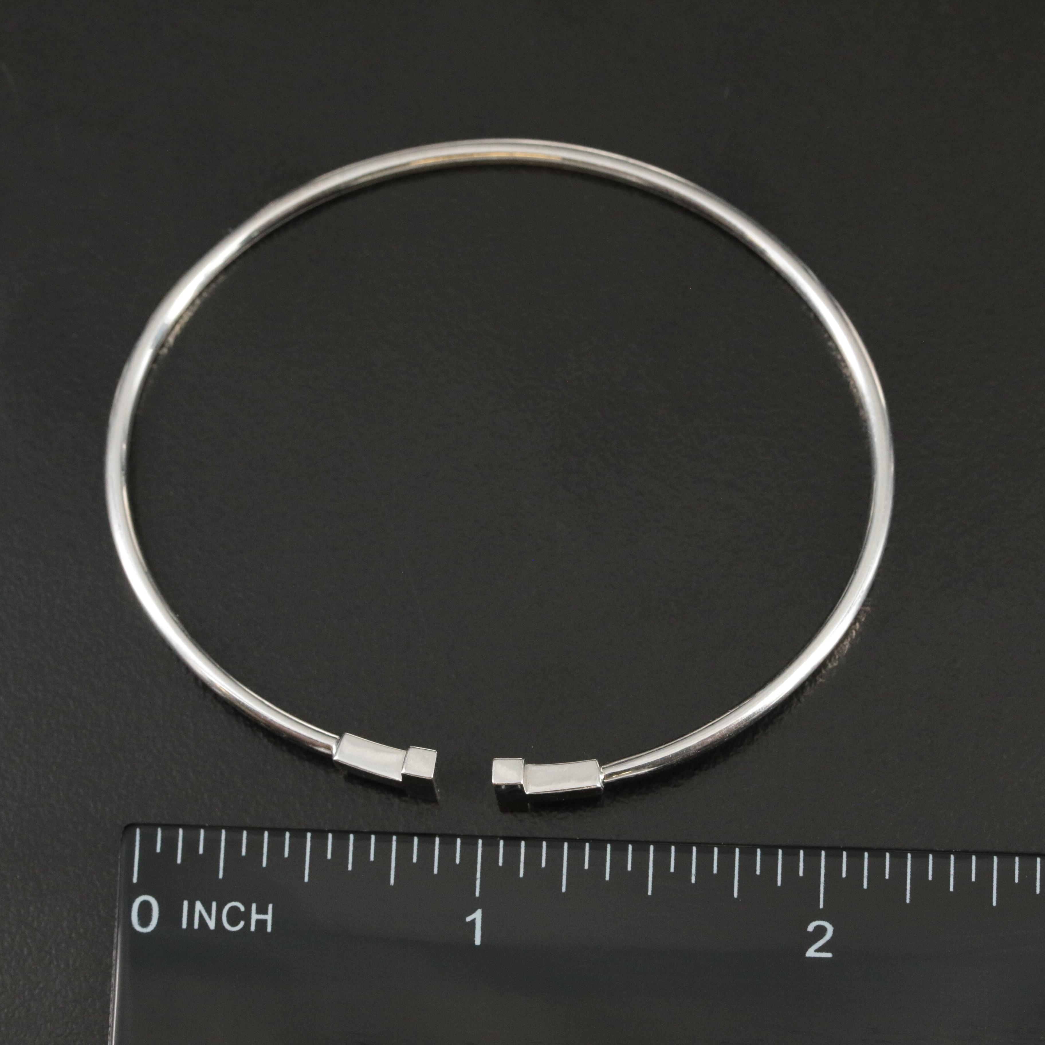 Tiffany & Co. "Tiffany T" 18K Wire Bracelet