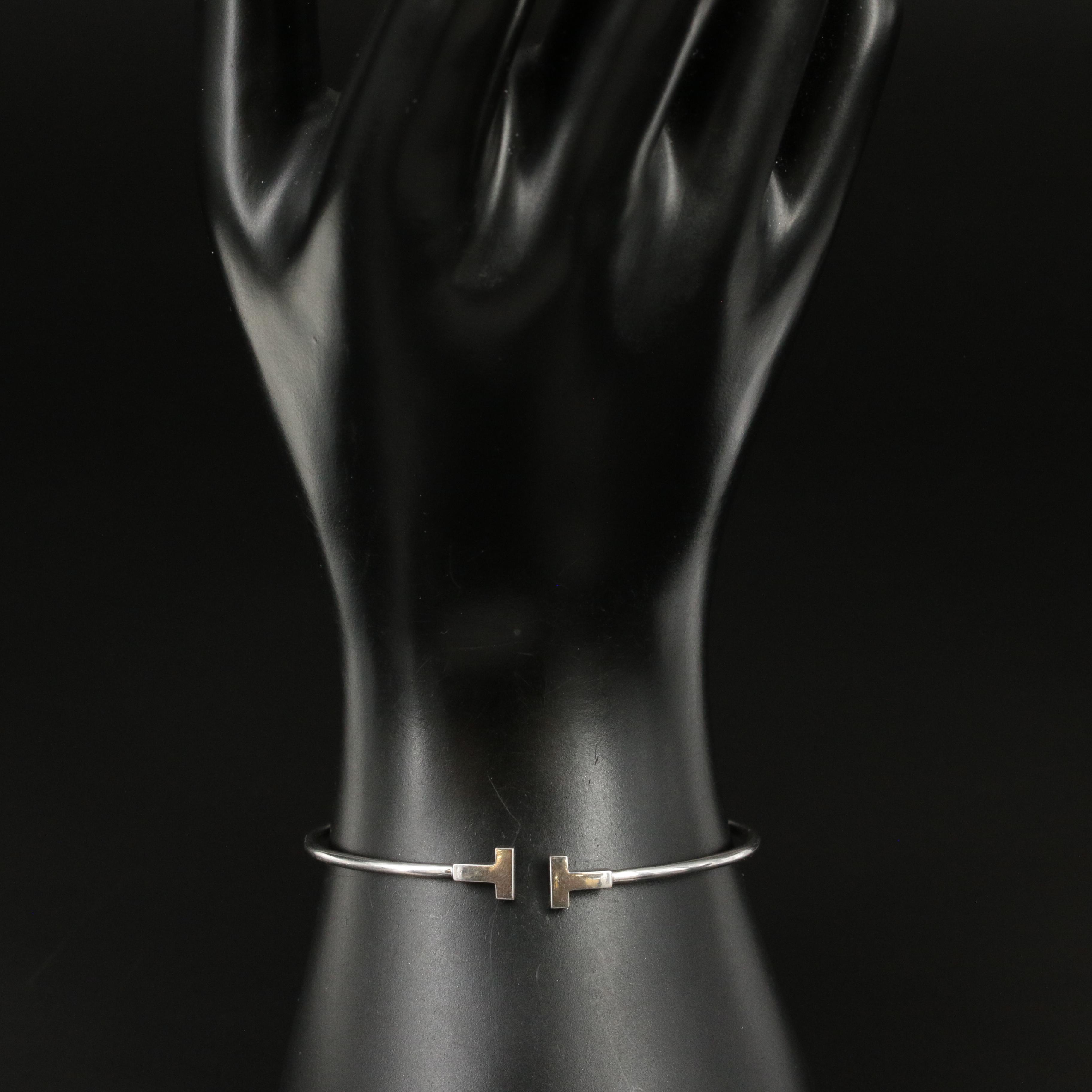 Tiffany & Co. "Tiffany T" 18K Wire Bracelet