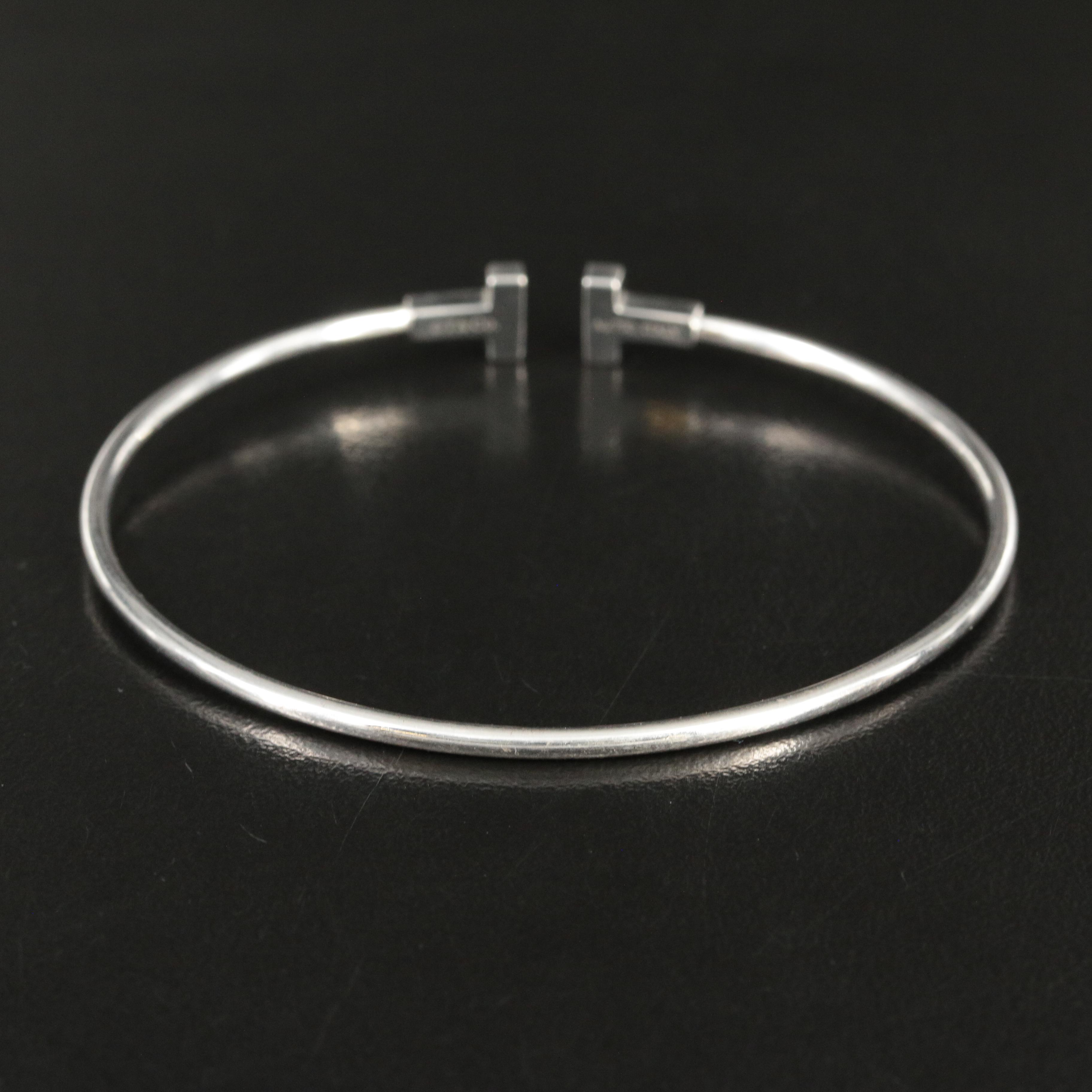 Tiffany & Co. "Tiffany T" 18K Wire Bracelet