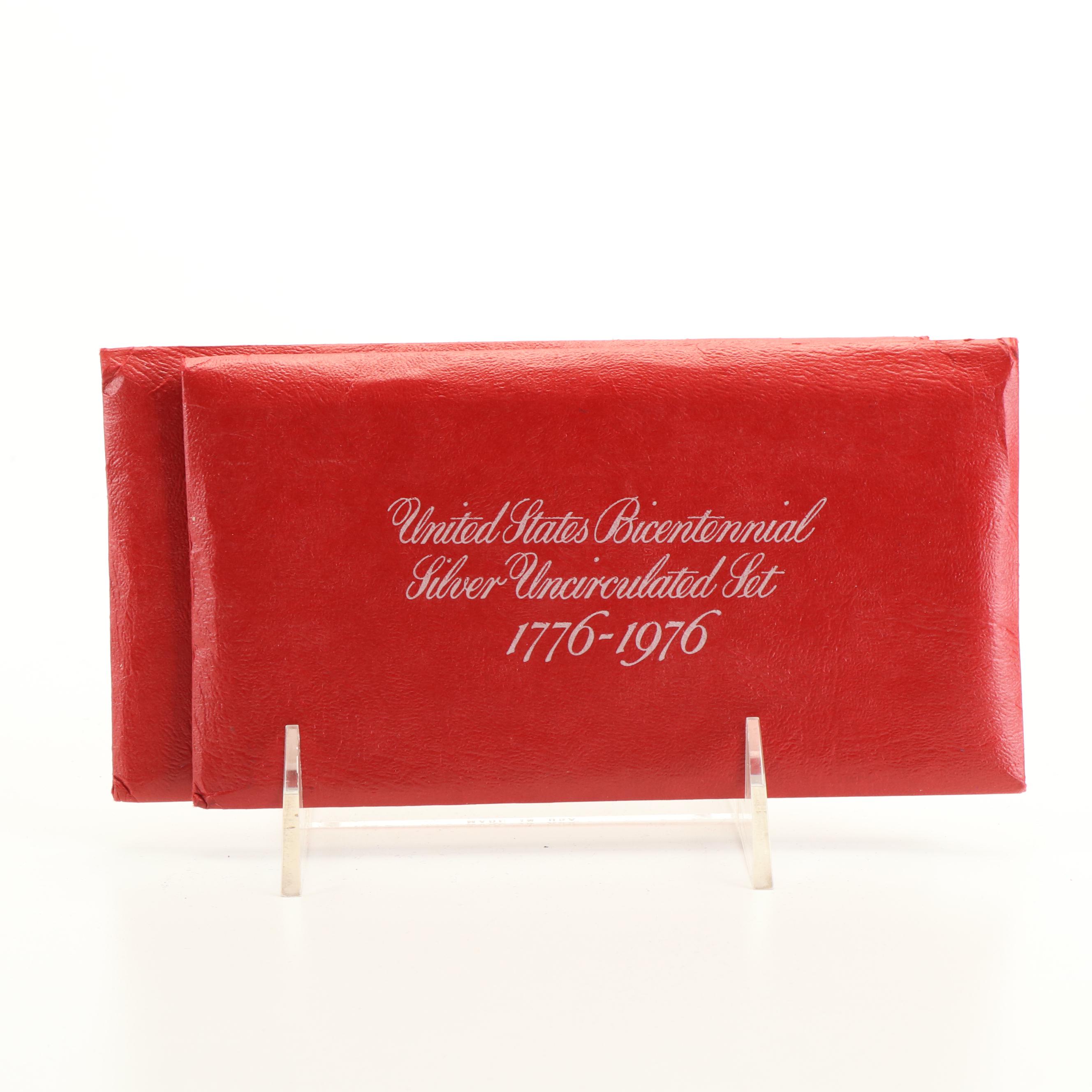 Collection of Fifteen 40% Eisenhower Dollars and Bicentennial Three Piece Sets