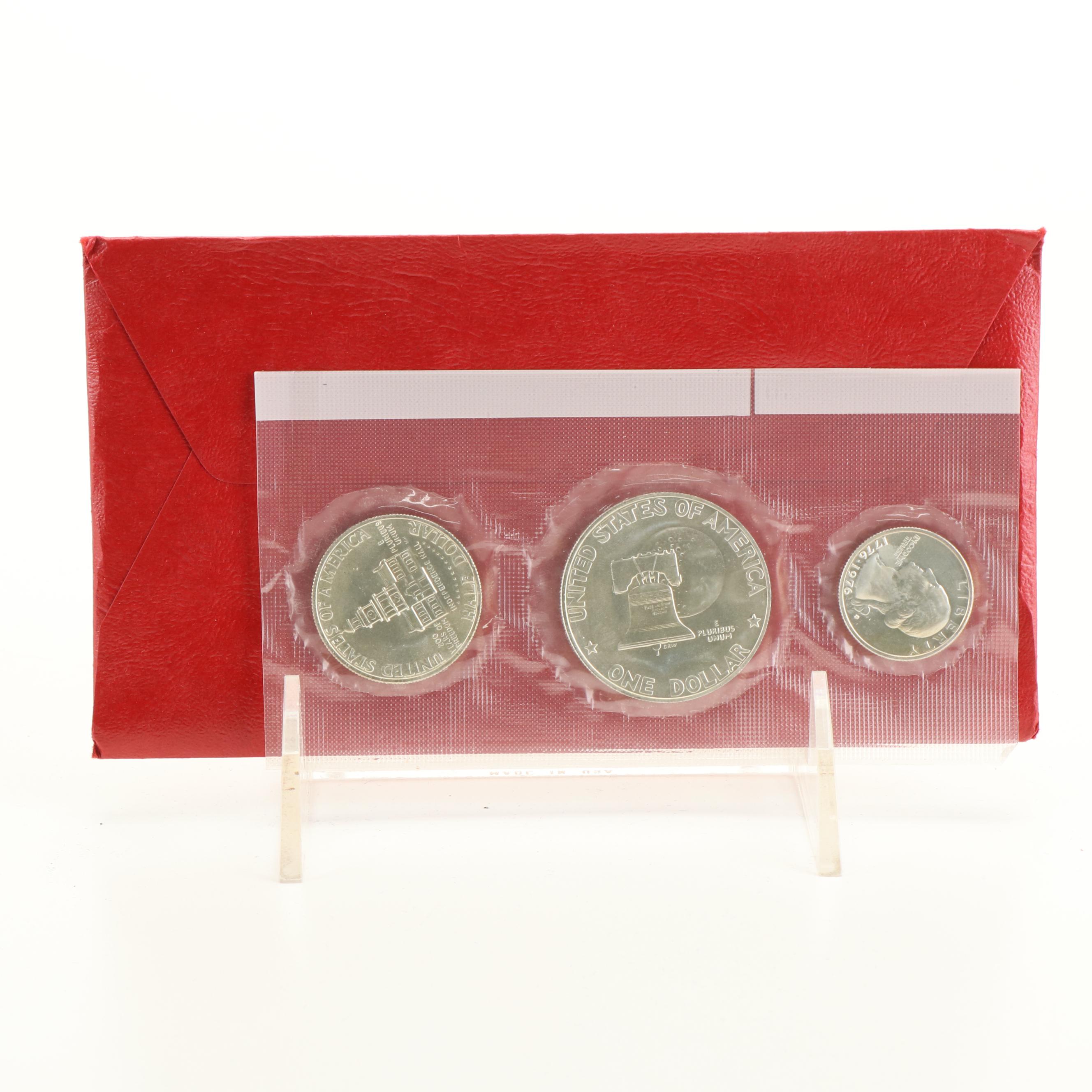 Collection of Fifteen 40% Eisenhower Dollars and Bicentennial Three Piece Sets