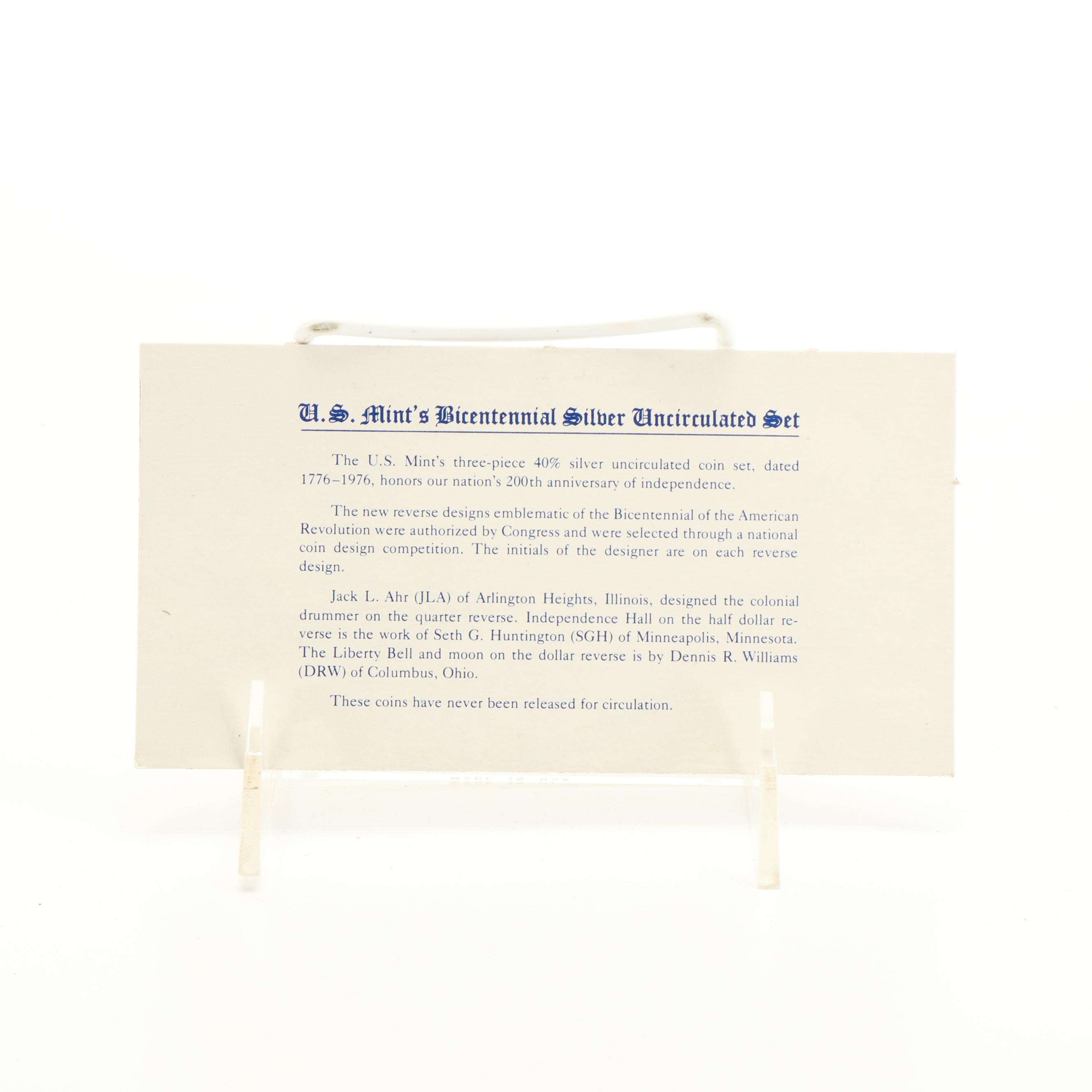 Collection of Fifteen 40% Eisenhower Dollars and Bicentennial Three Piece Sets