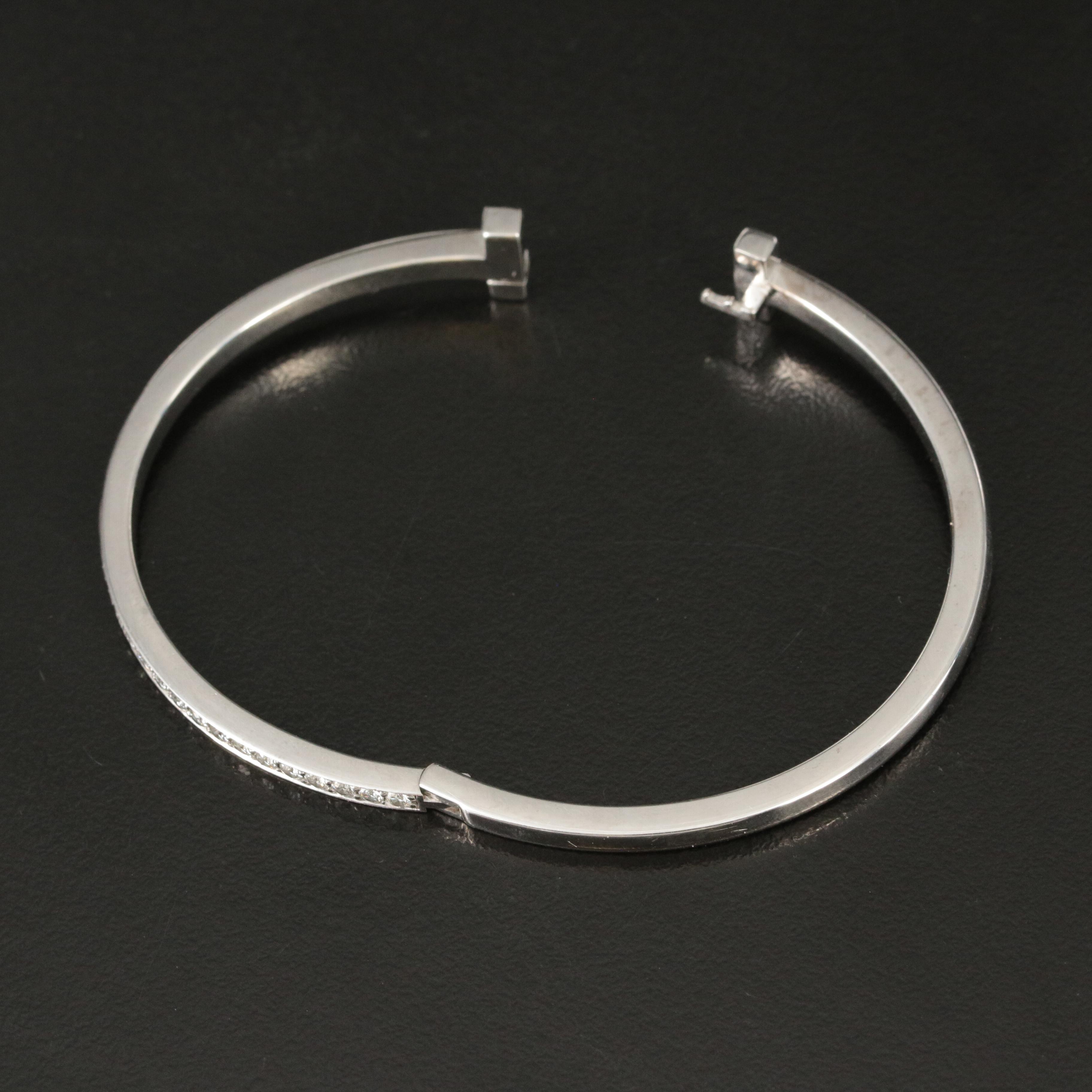 Tiffany & Co. "Tiffany T T1" 18K 0.92 CTW Diamond Bracelet