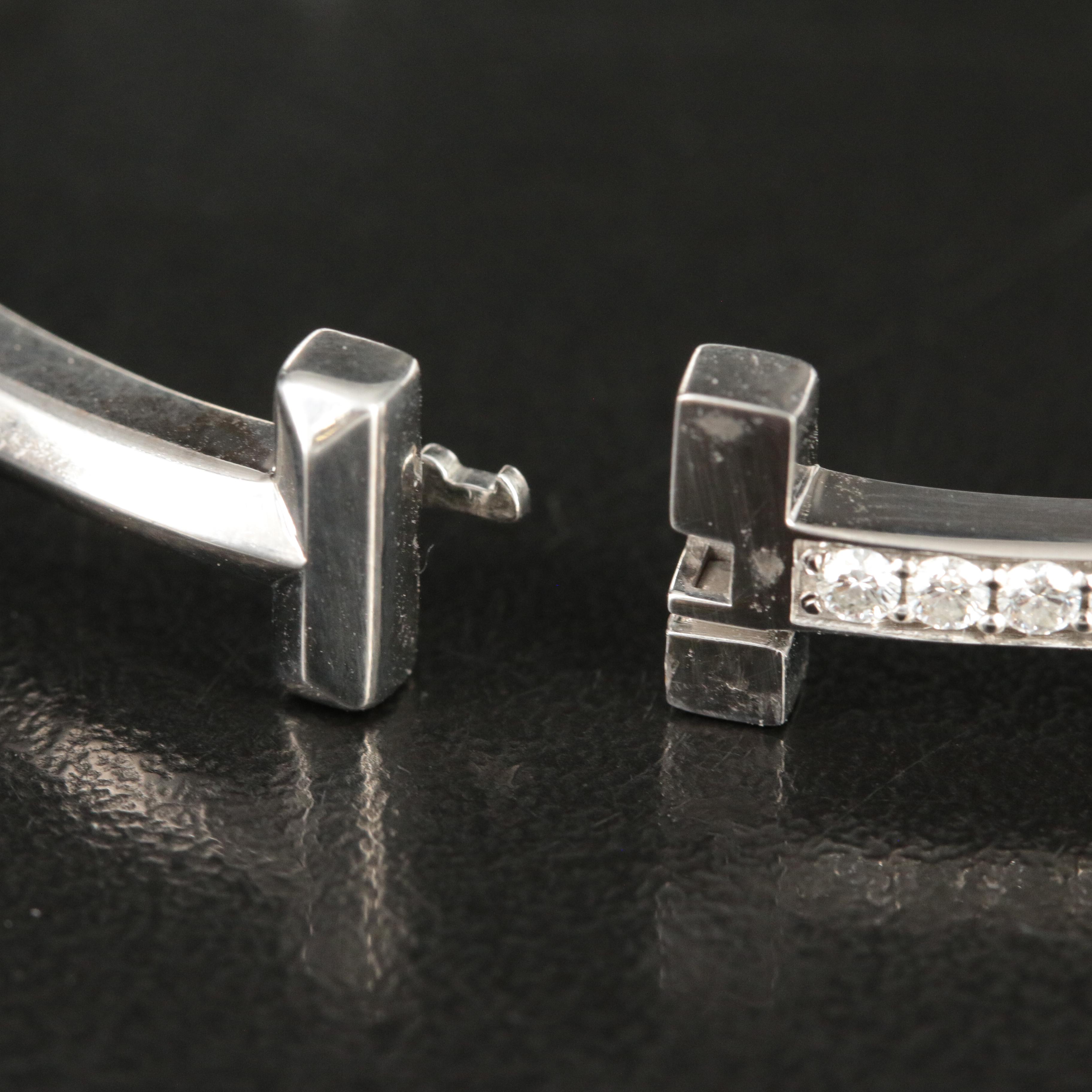 Tiffany & Co. "Tiffany T T1" 18K 0.92 CTW Diamond Bracelet