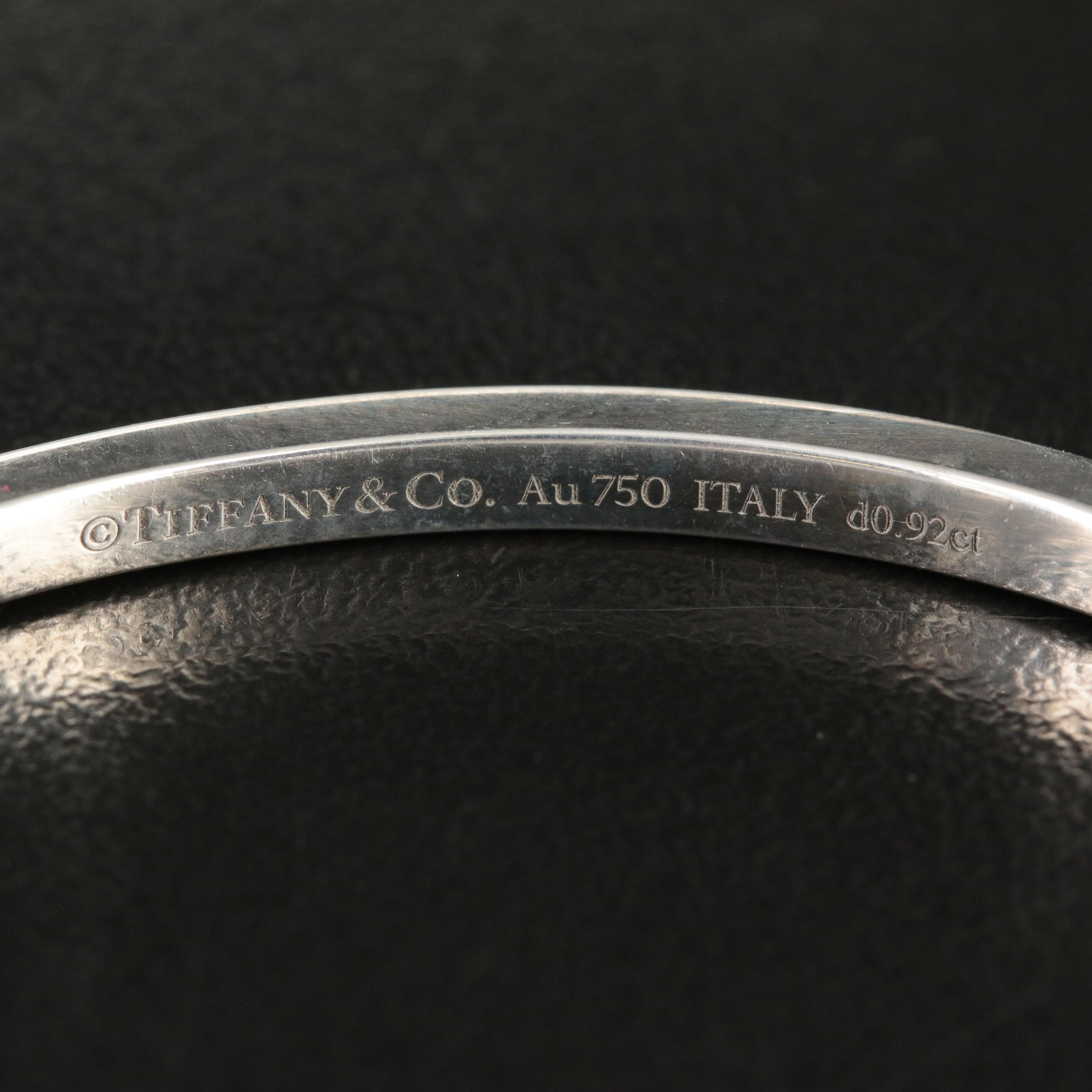 Tiffany & Co. "Tiffany T T1" 18K 0.92 CTW Diamond Bracelet