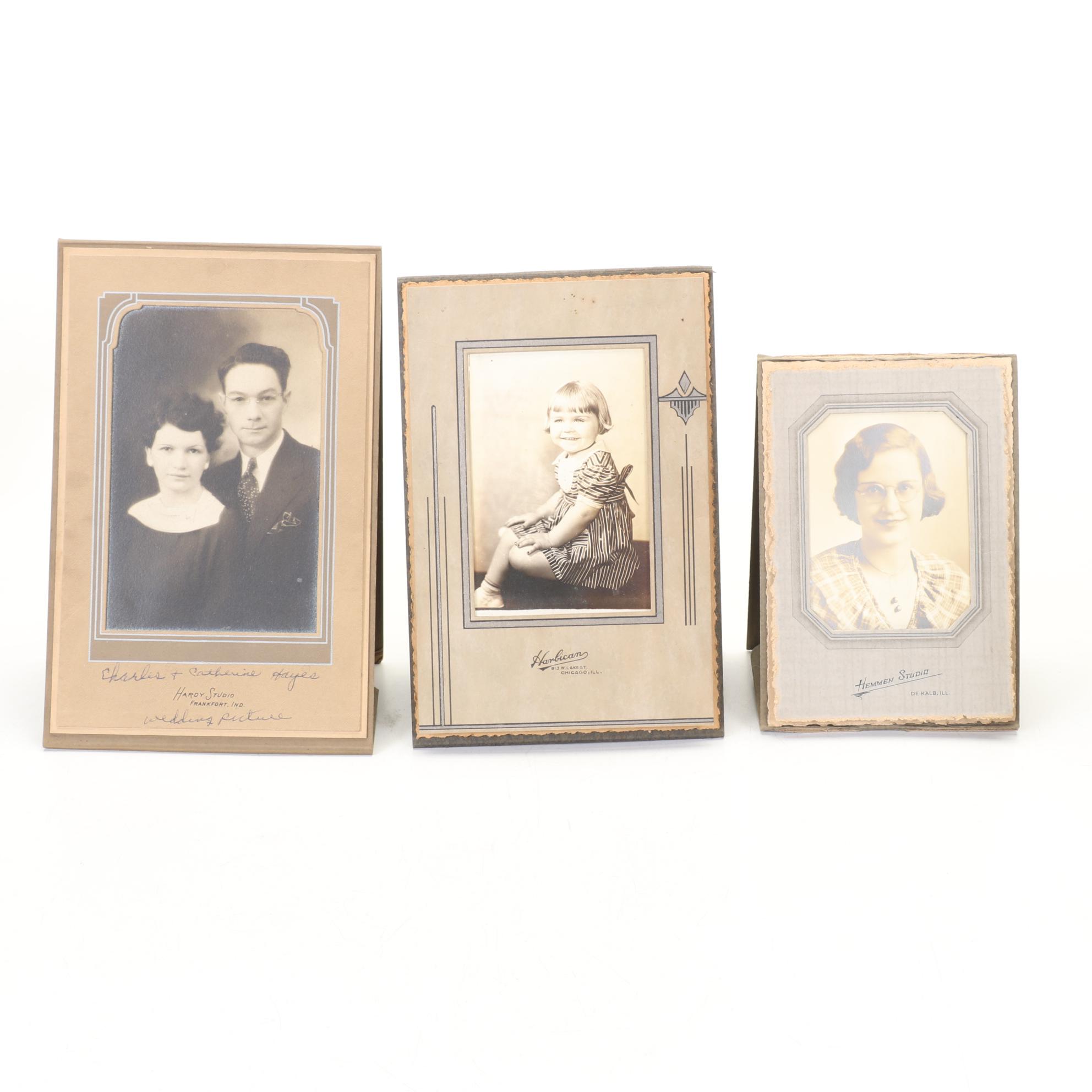 Columbus Ohio Souvenir Plate & Collection of Photos, Early to Mid 20th Century