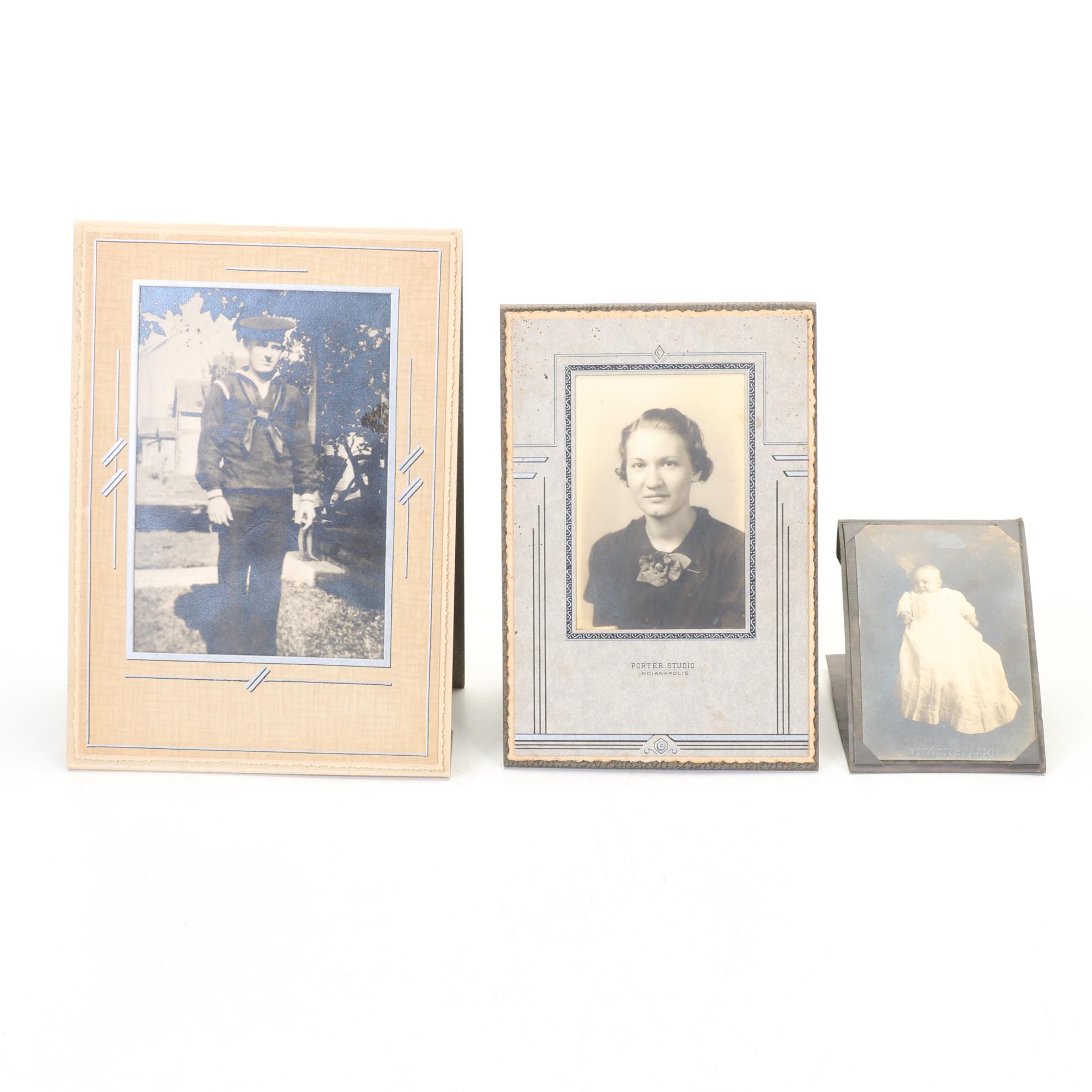 Columbus Ohio Souvenir Plate & Collection of Photos, Early to Mid 20th Century