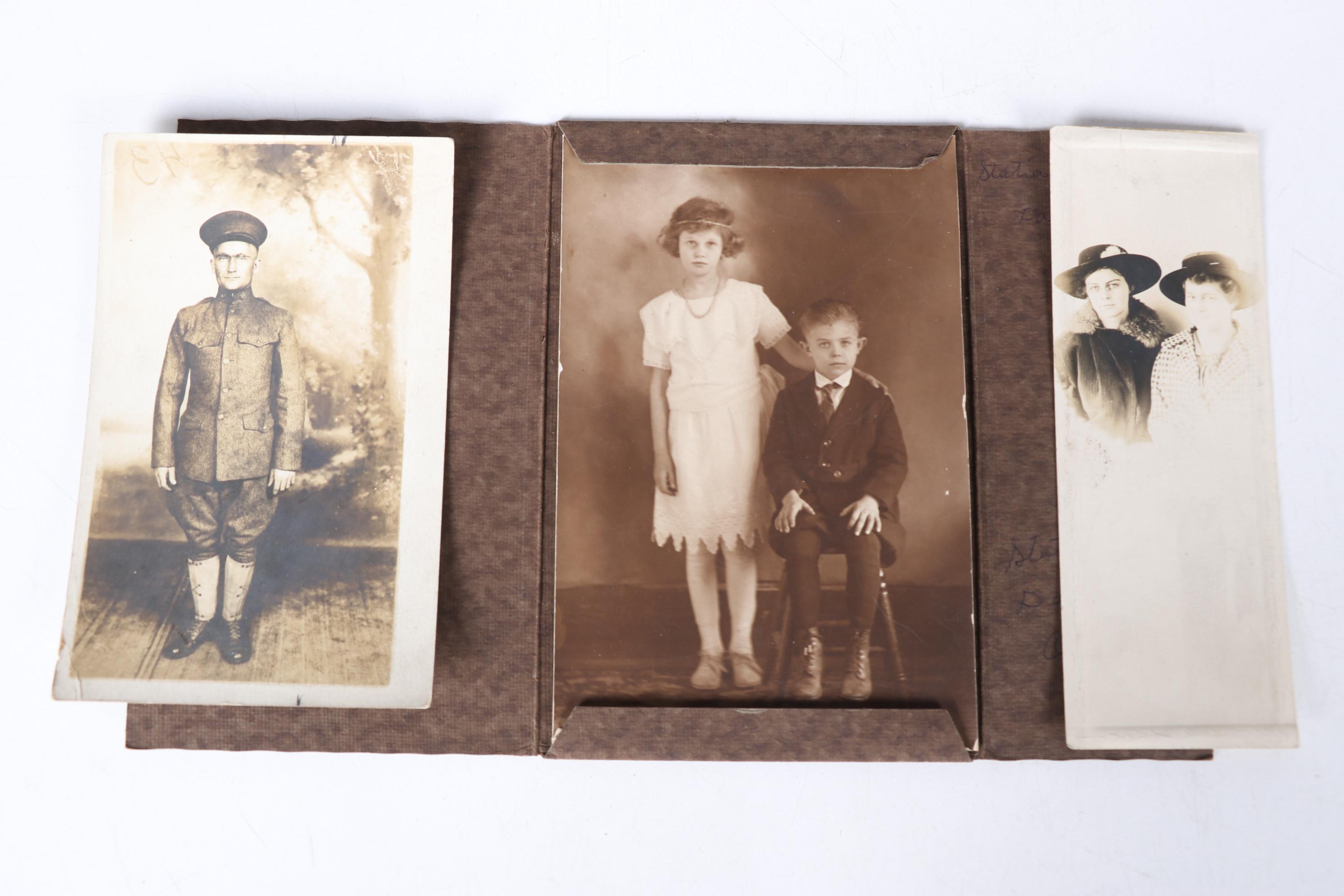 Columbus Ohio Souvenir Plate & Collection of Photos, Early to Mid 20th Century