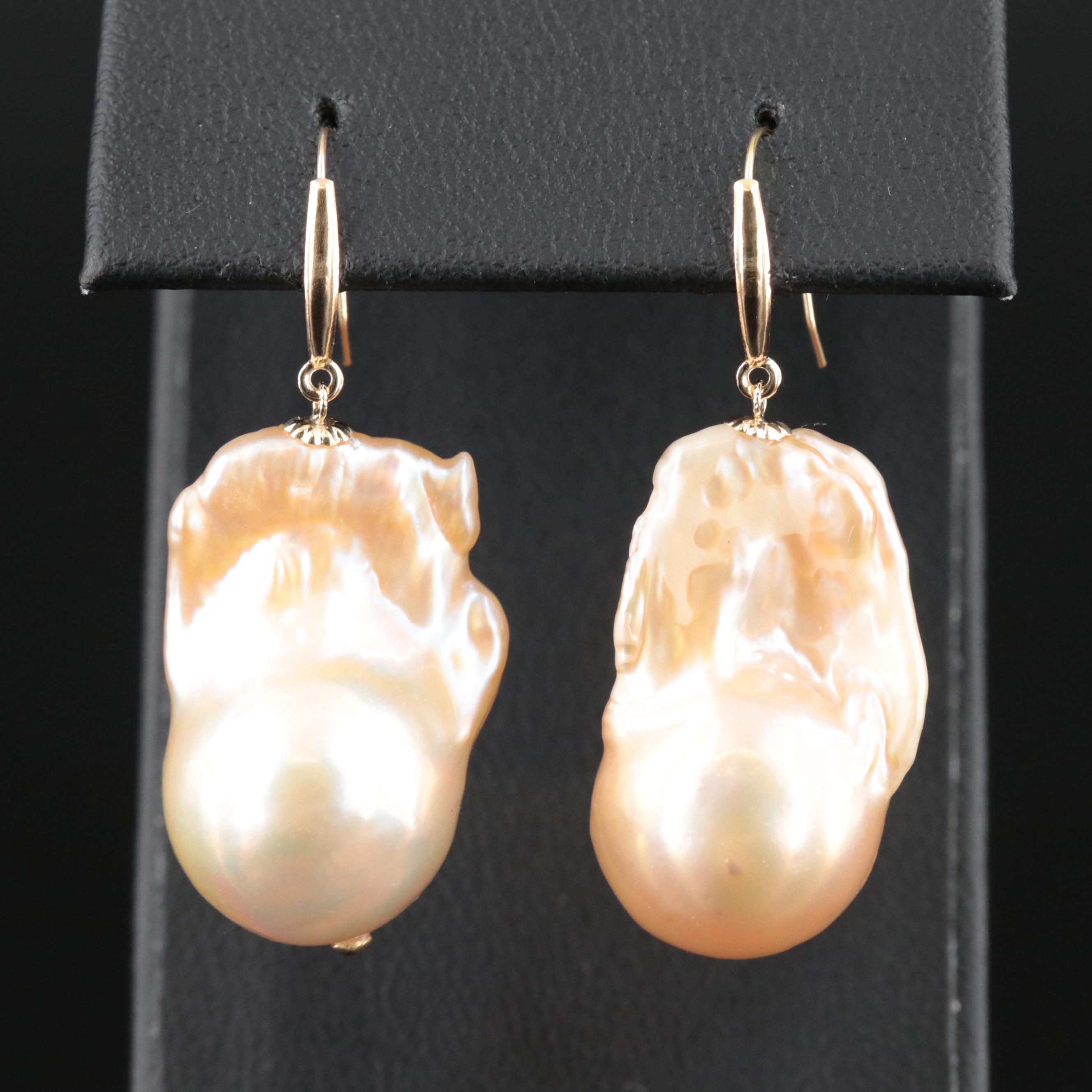 18K Pearl Earrings