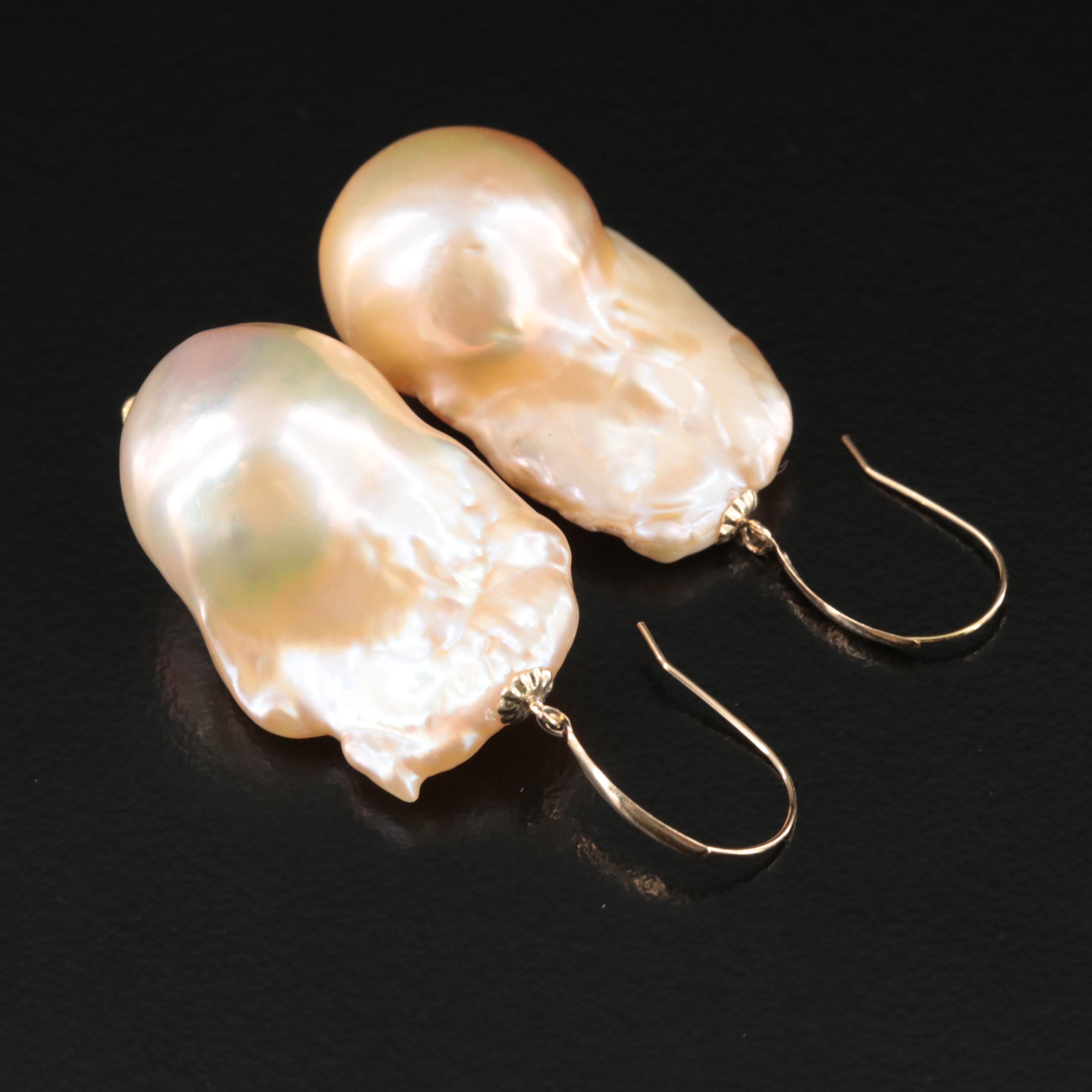 18K Pearl Earrings