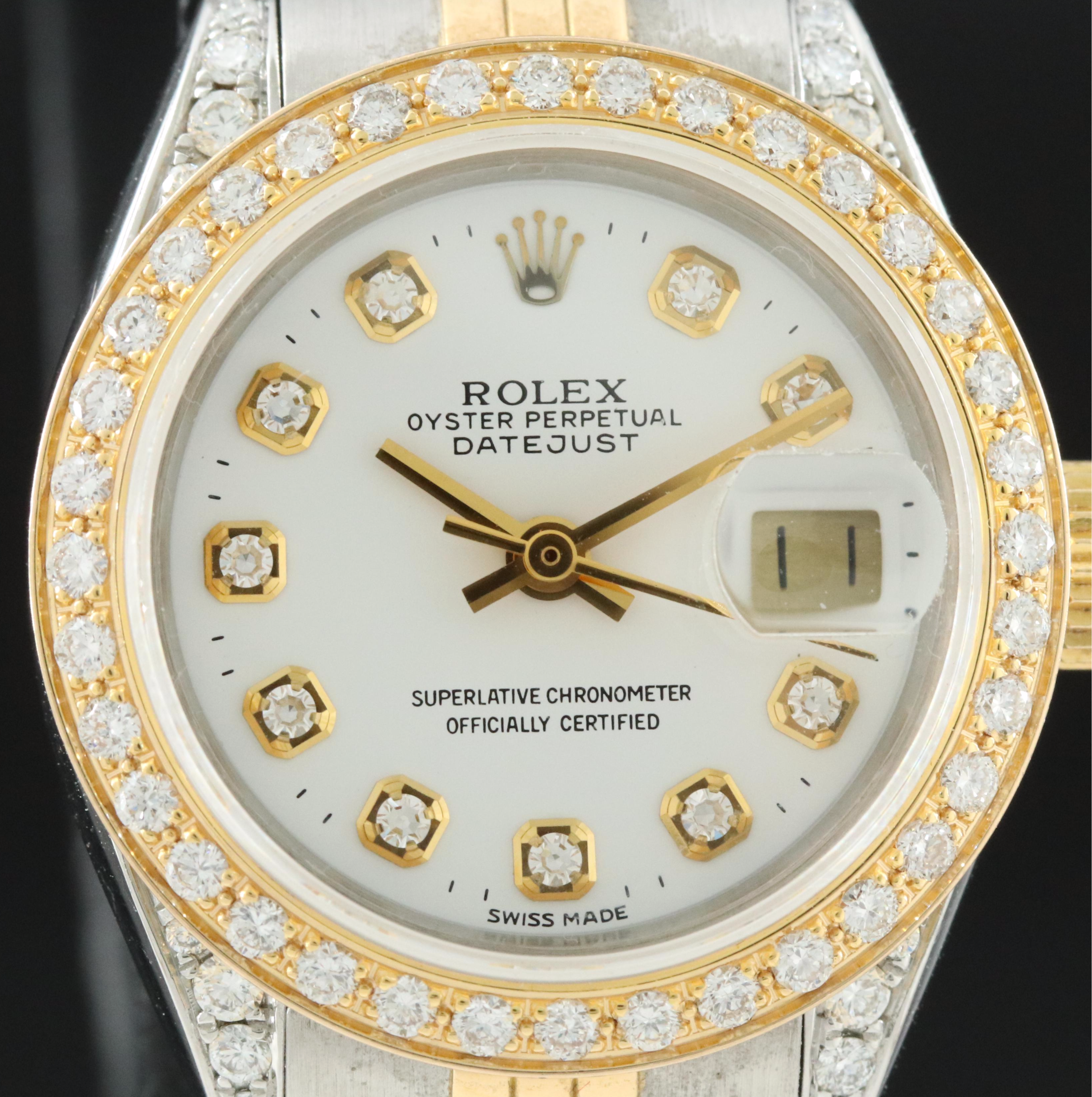 1977 Rolex Custom Diamond Datejust Watch