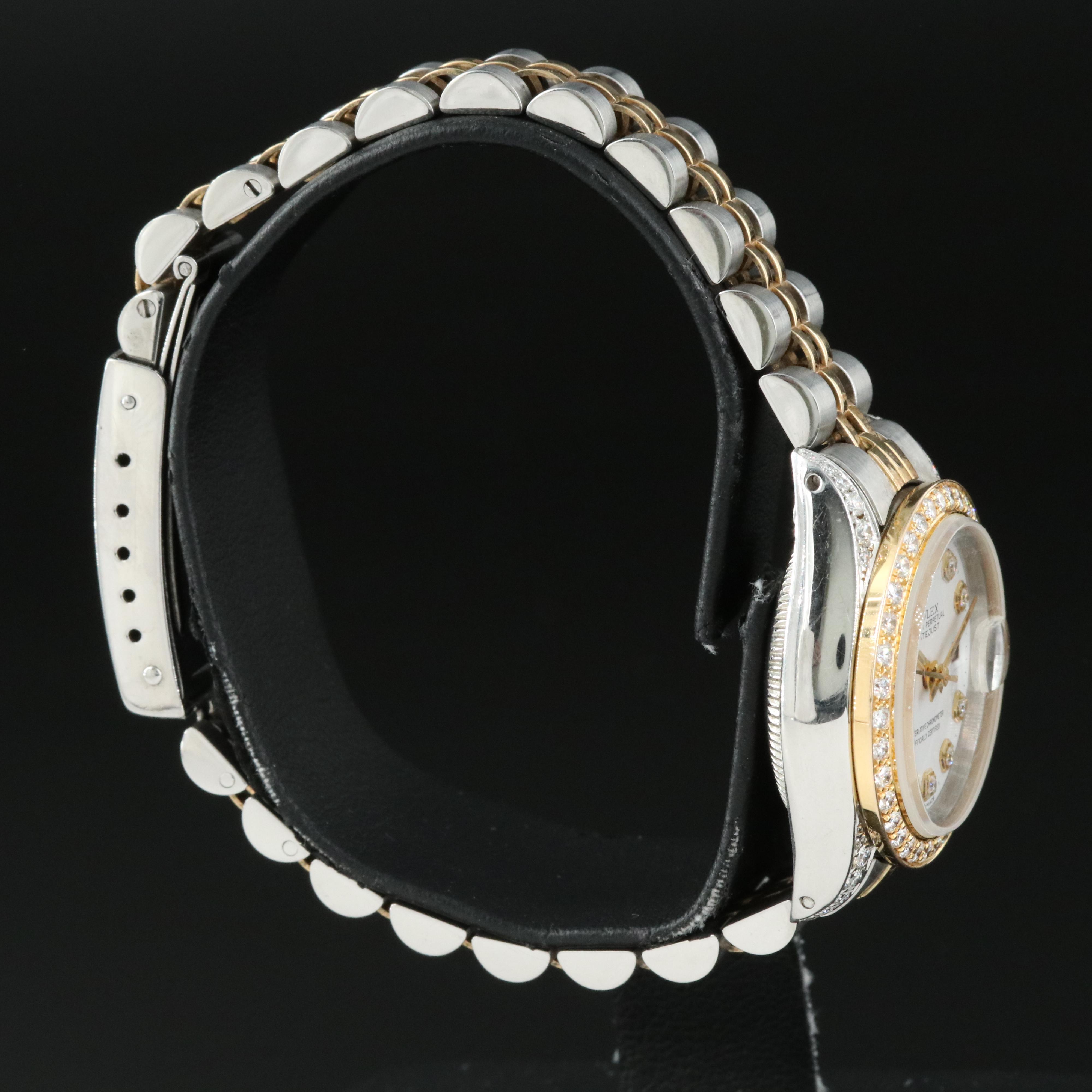 1977 Rolex Custom Diamond Datejust Watch