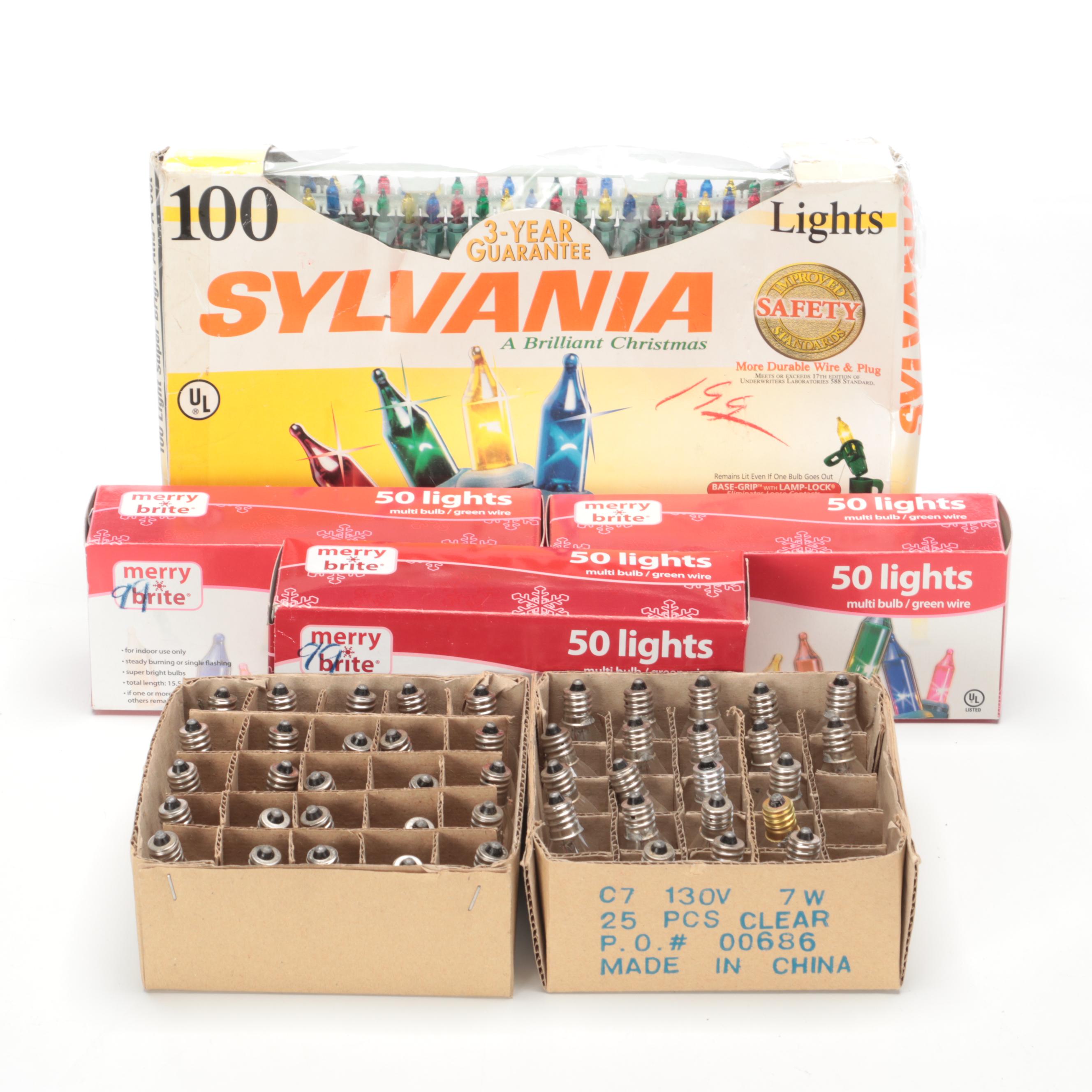 Merry Brite Plastic Christmas Tree Lights with More Seasonal Decor