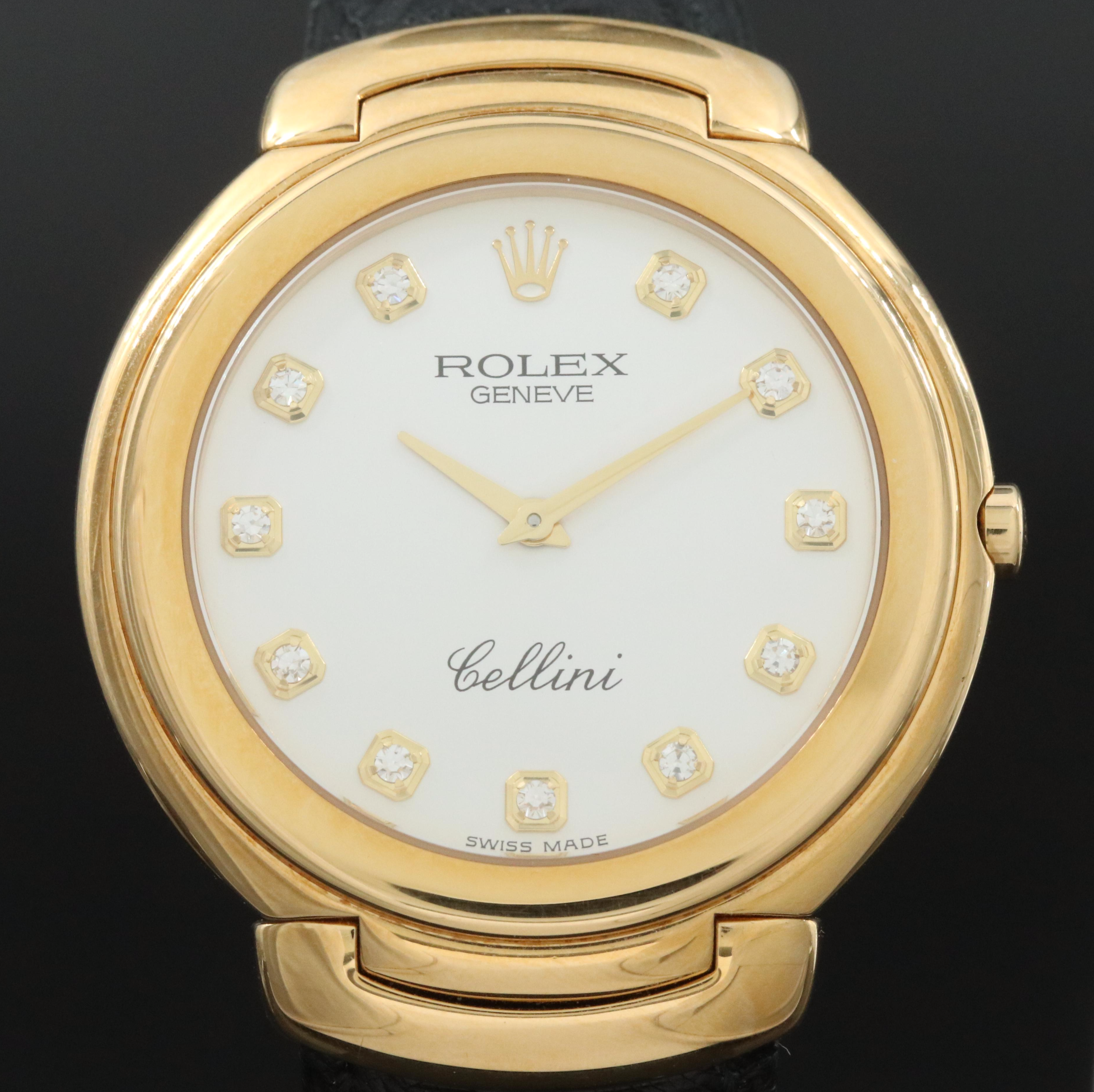 1990s 18K Rolex Cellini Quartz Watch