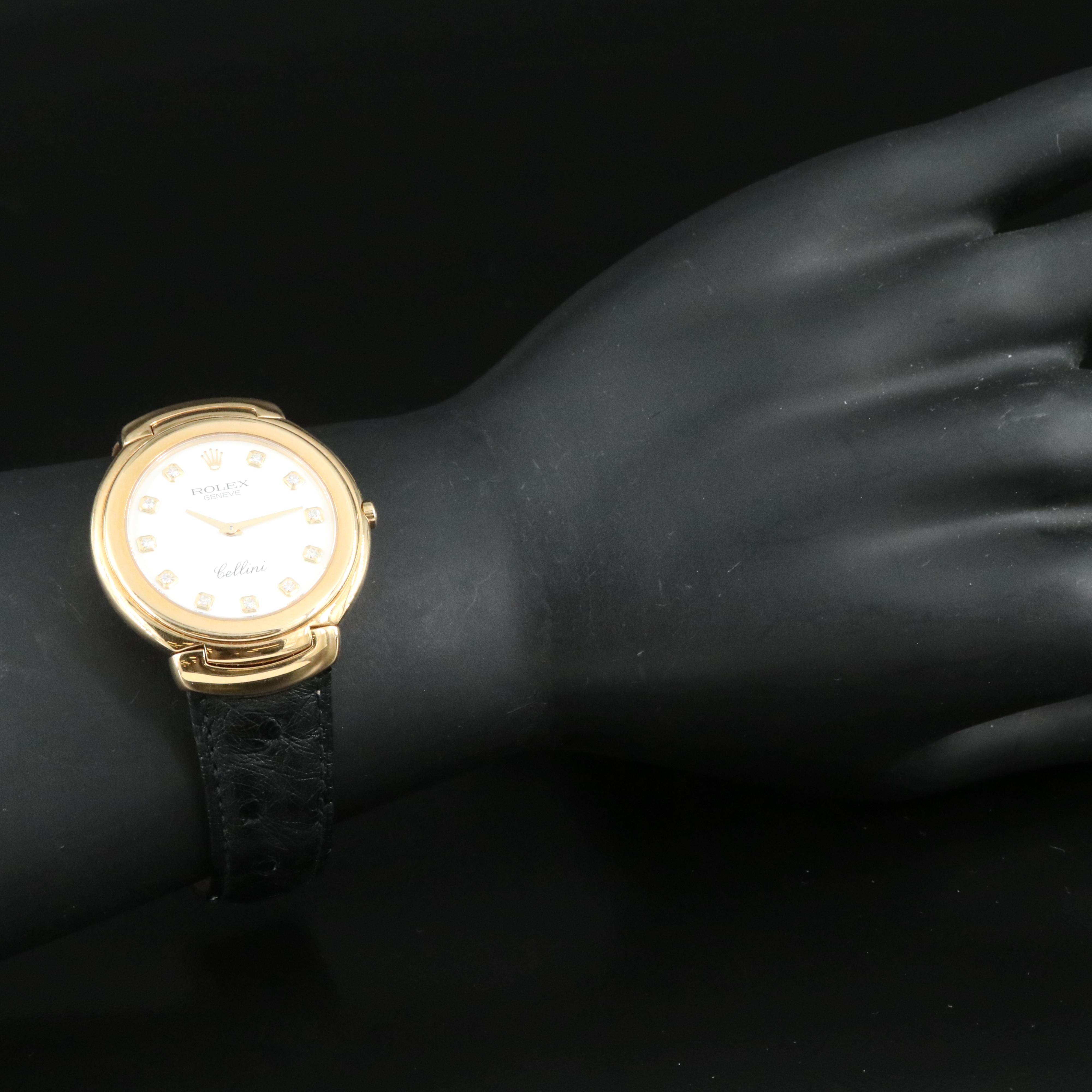 1990s 18K Rolex Cellini Quartz Watch