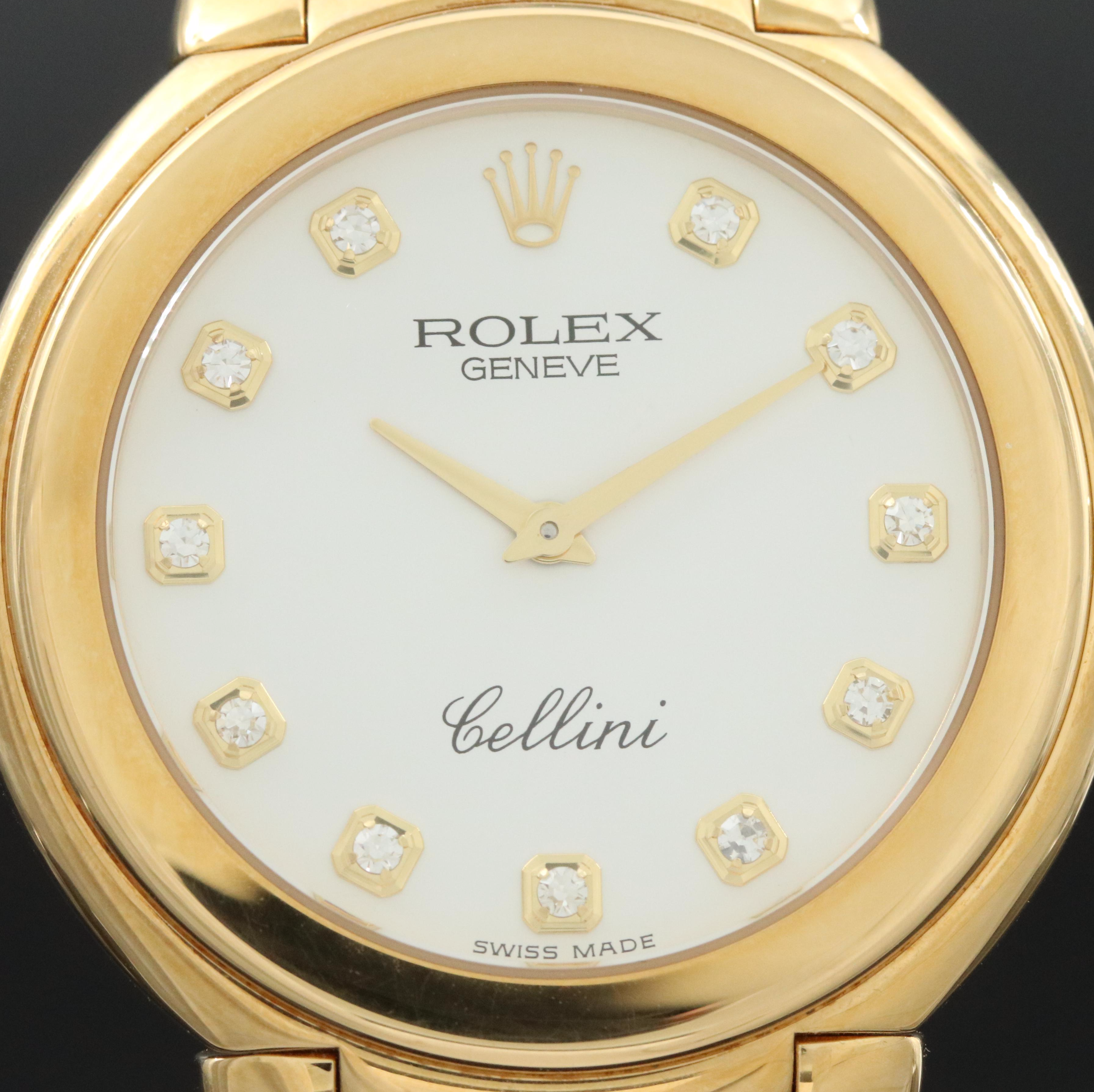 1990s 18K Rolex Cellini Quartz Watch