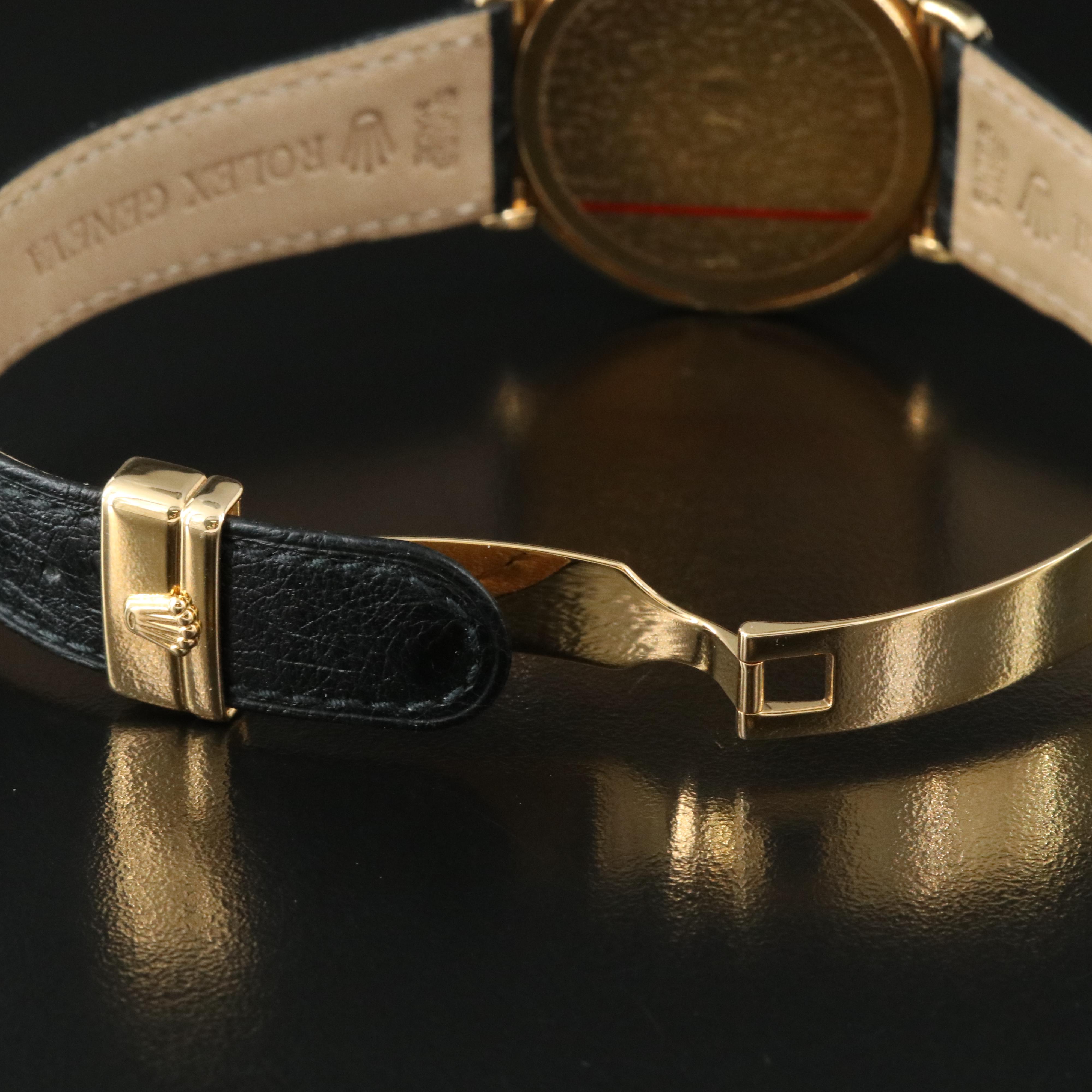 1990s 18K Rolex Cellini Quartz Watch