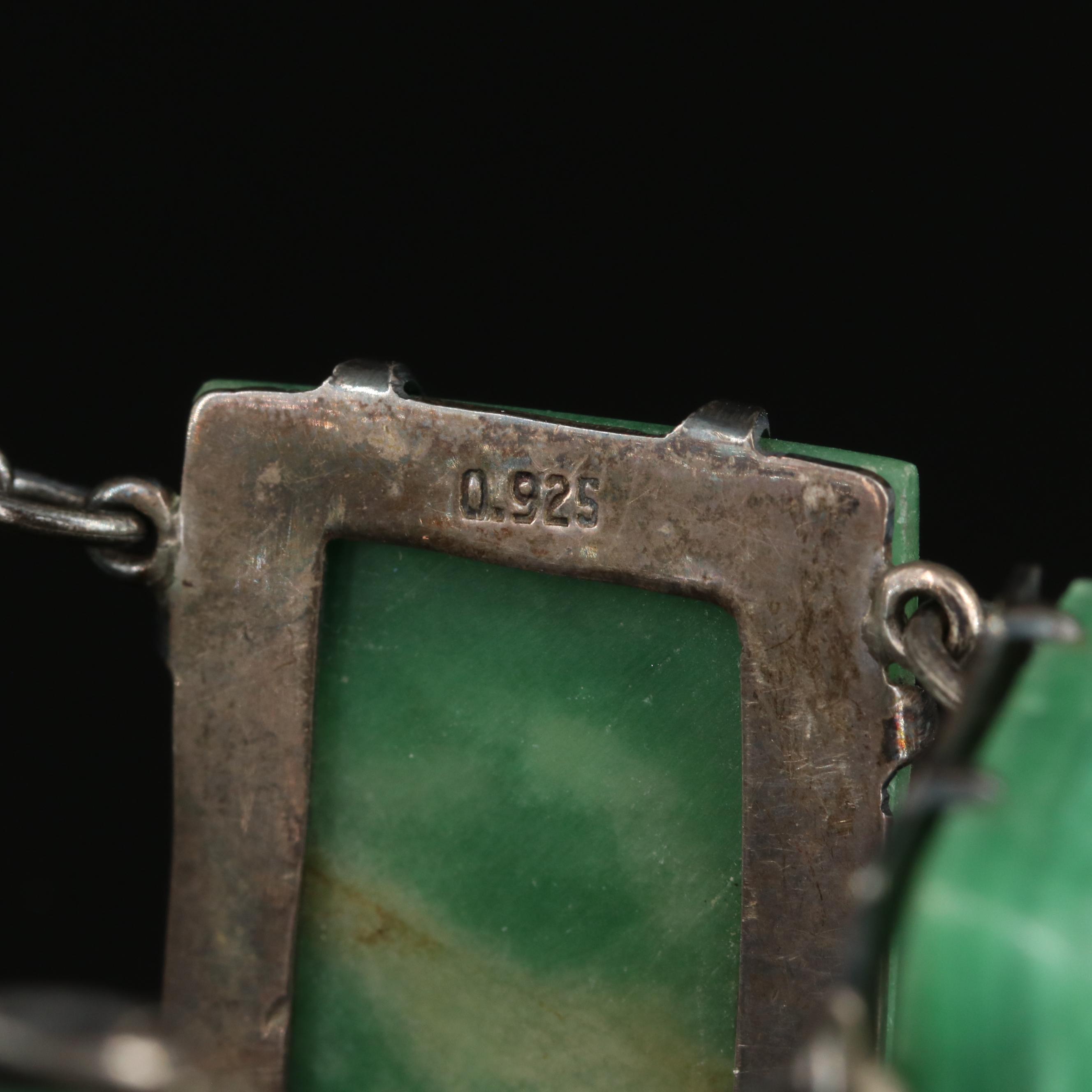 Sterling Calcite Panel Bracelet and Ring