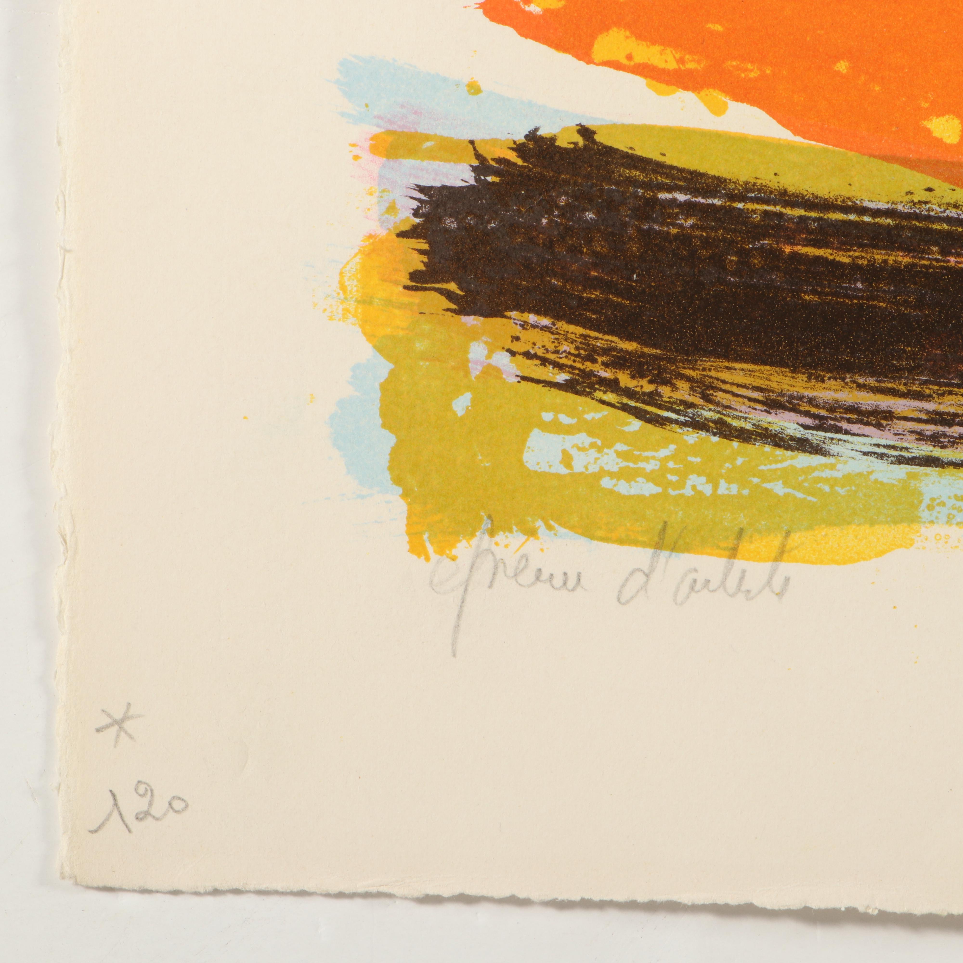 Maurice-Elie Sarthou Lithograph "Voiliers"