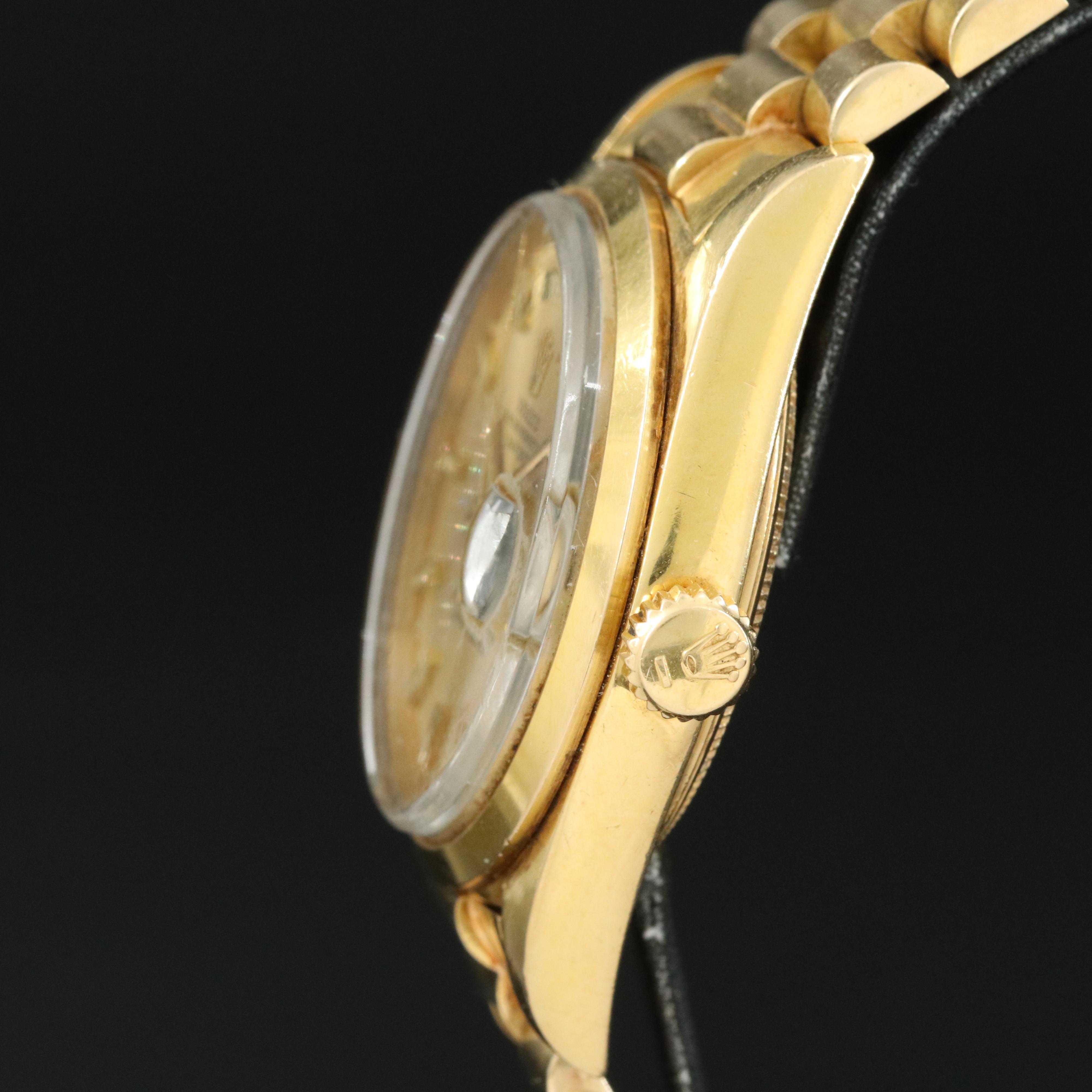 1970 Rolex Day Date Sigma Dial Non-Swiss Made President Band Watch