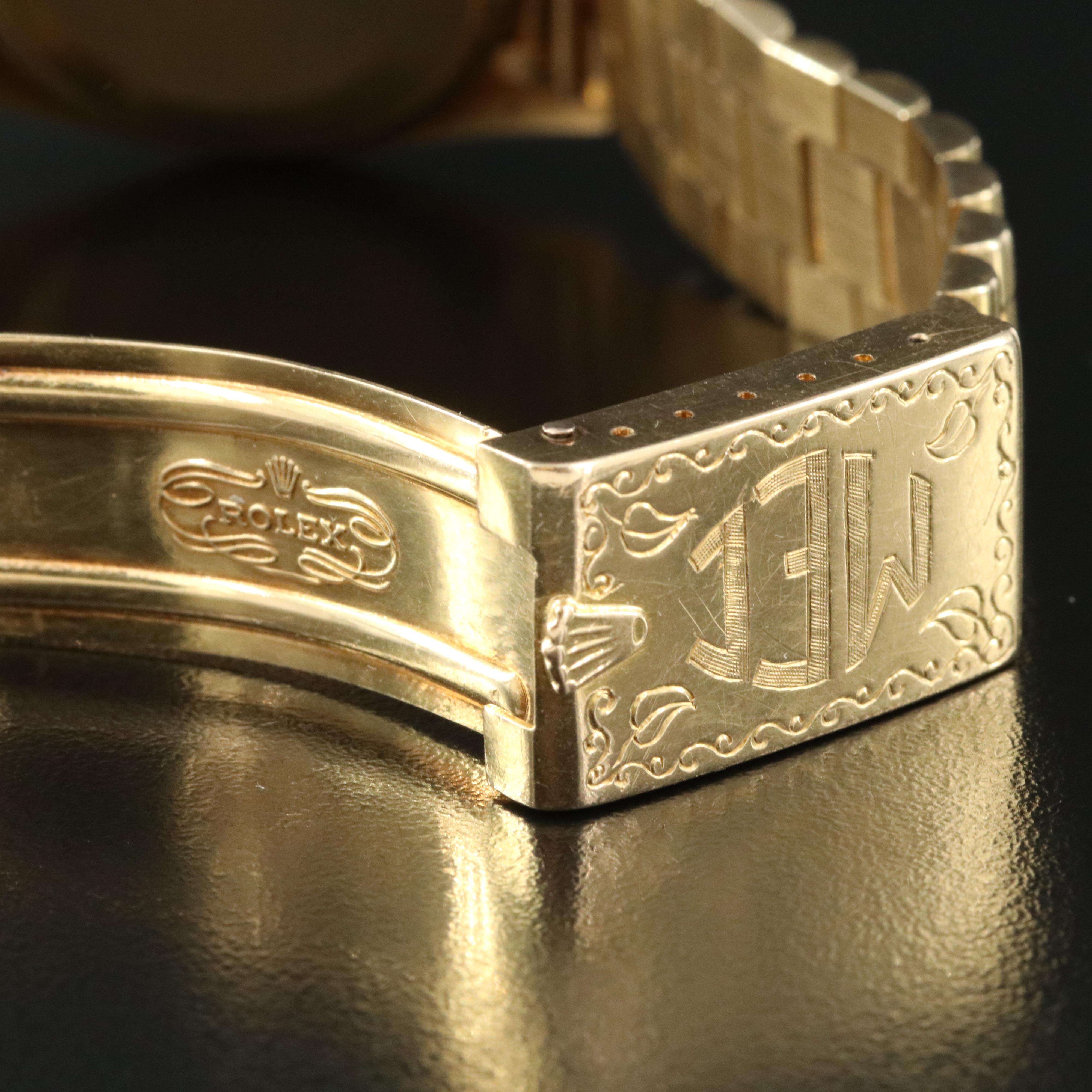 1970 Rolex Day Date Sigma Dial Non-Swiss Made President Band Watch