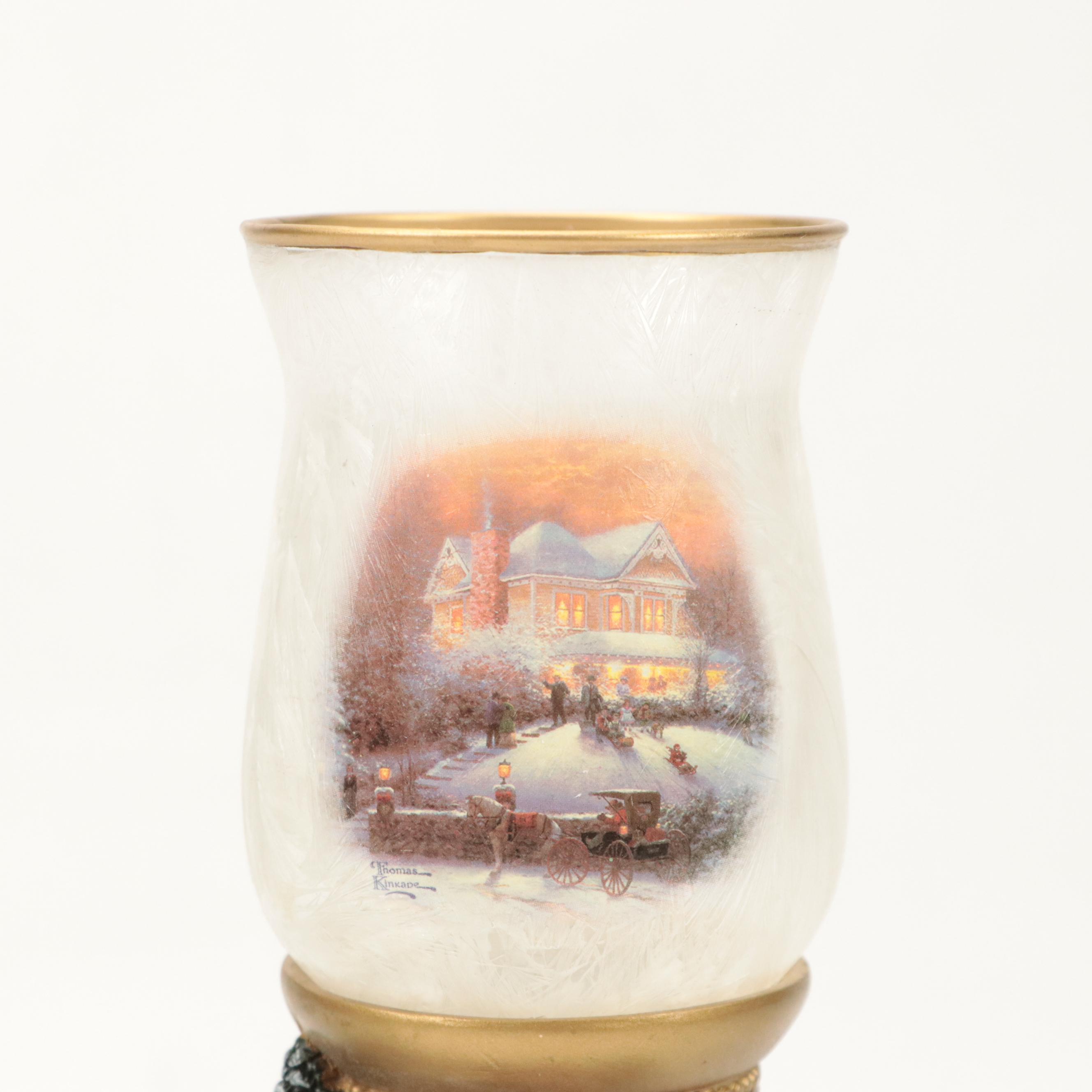 The Bradford Exchange Thomas Kinkade "Victorian Christmas II" Votive