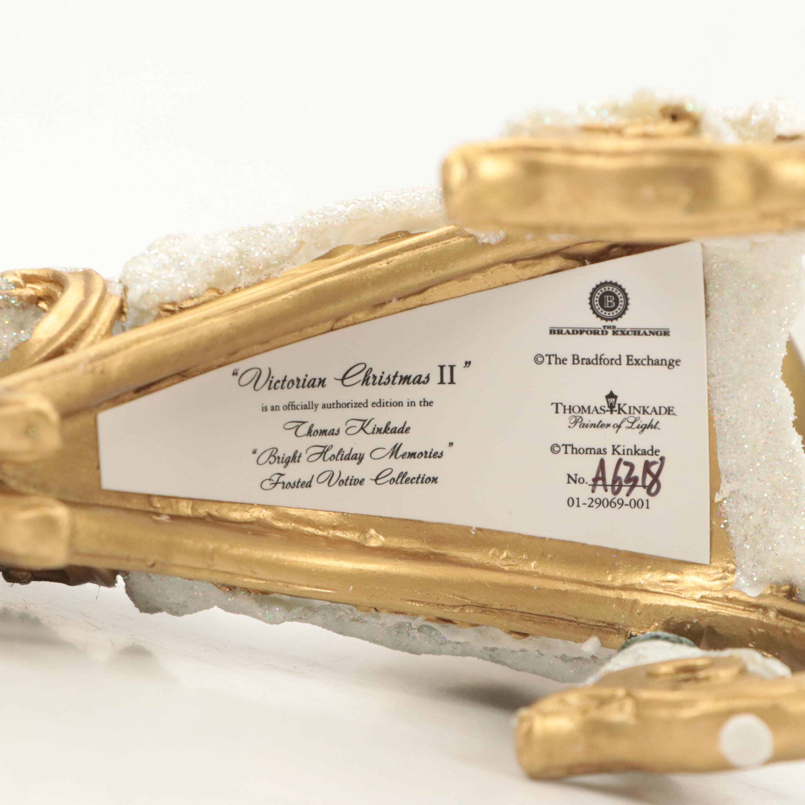 The Bradford Exchange Thomas Kinkade "Victorian Christmas II" Votive