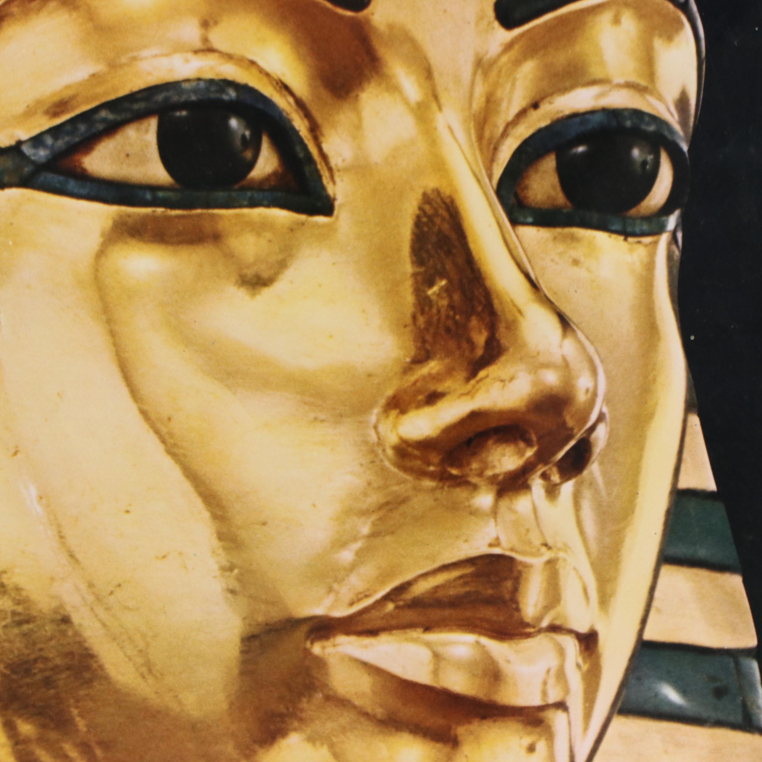 Treasures of Tutankhamun Offset Lithograph Exhibition Poster, Circa 1976