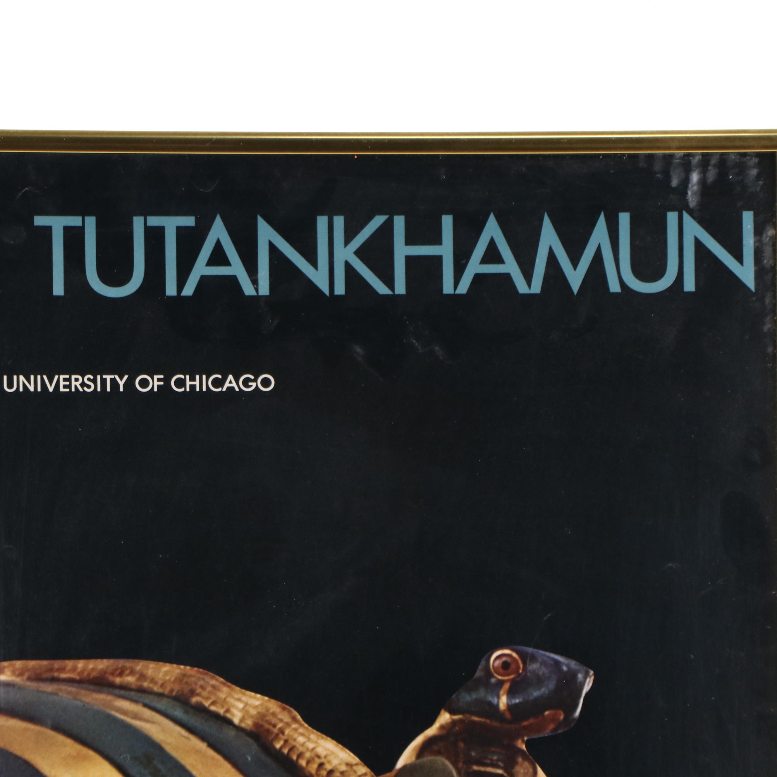 Treasures of Tutankhamun Offset Lithograph Exhibition Poster, Circa 1976