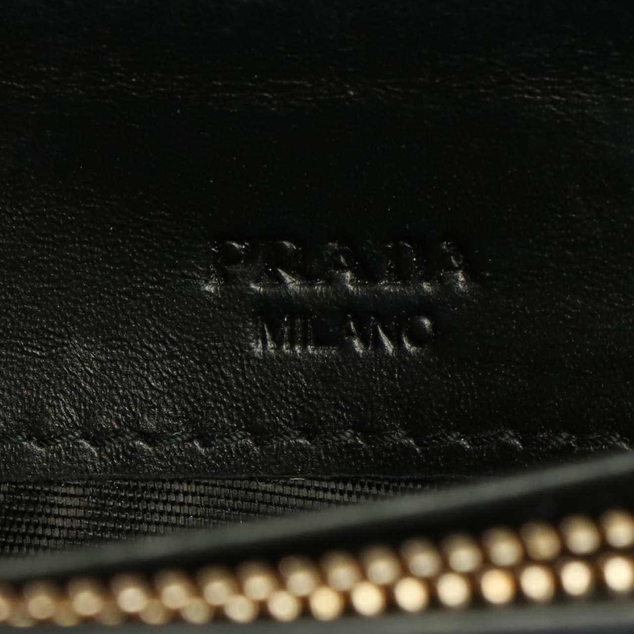 Prada Black Patent Leather Continental Wallet