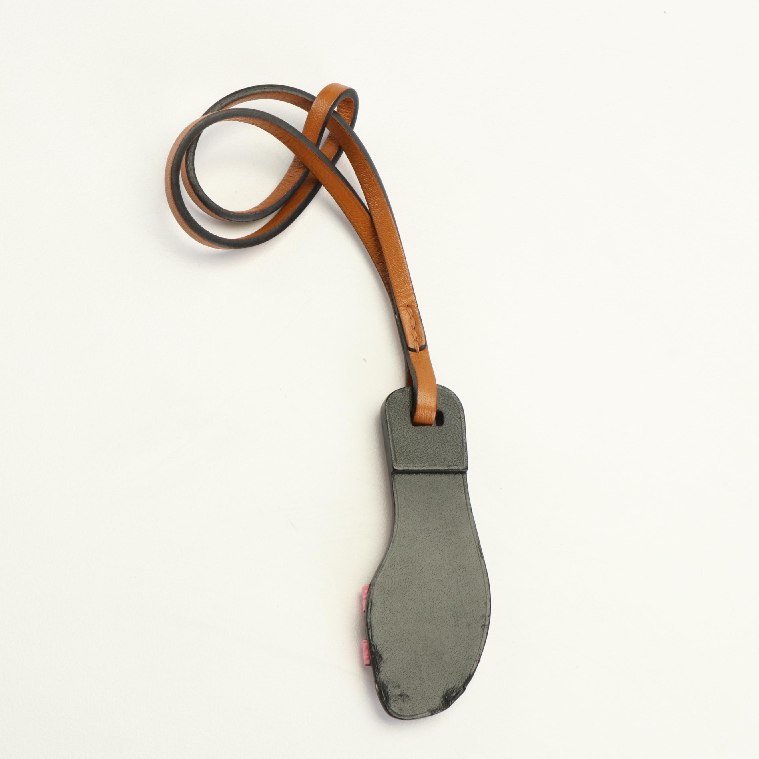 Hermès Oran Nano Leather Shoe Bag Charm