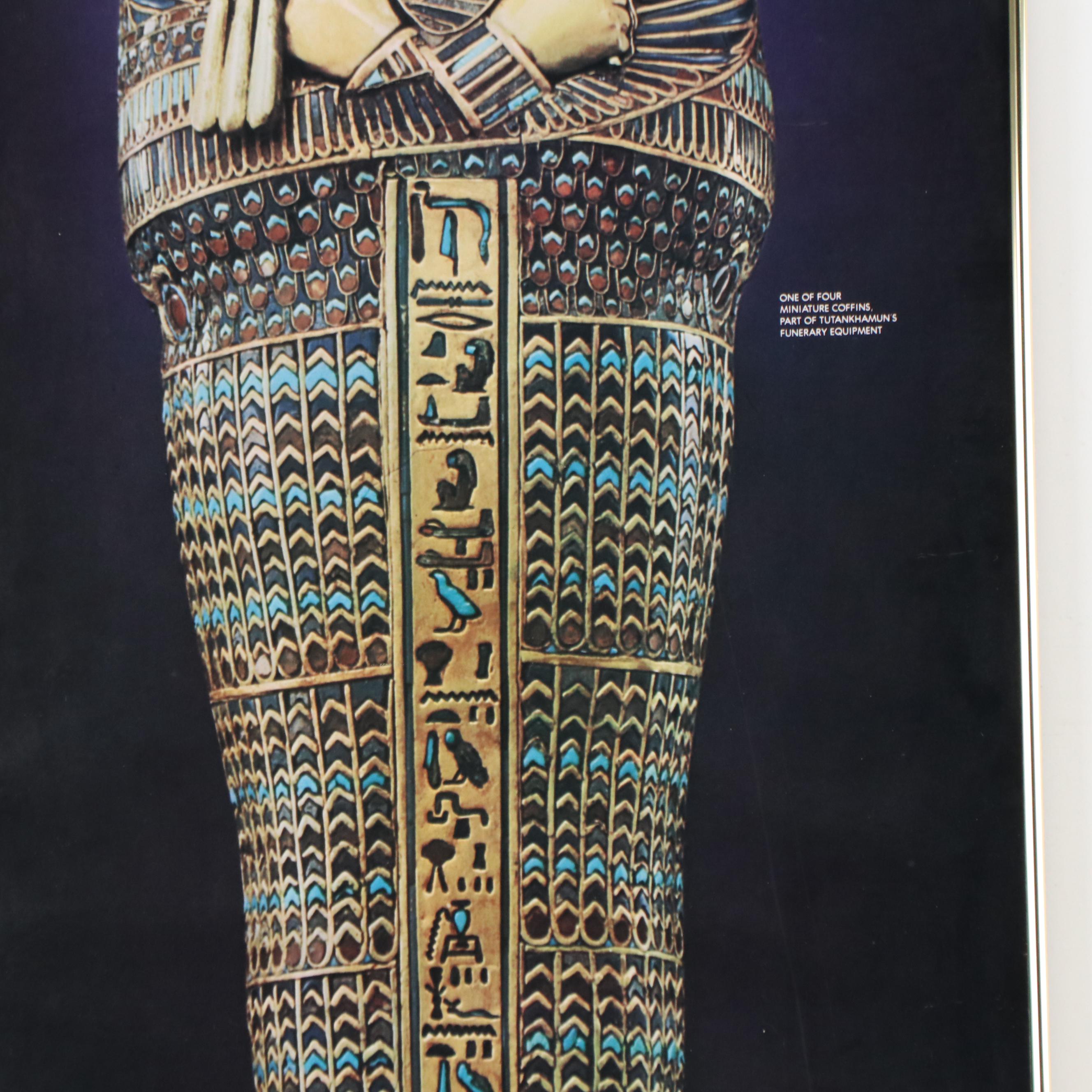 Treasures of Tutankhamun Offset Lithograph Exhibition Poster, 1976