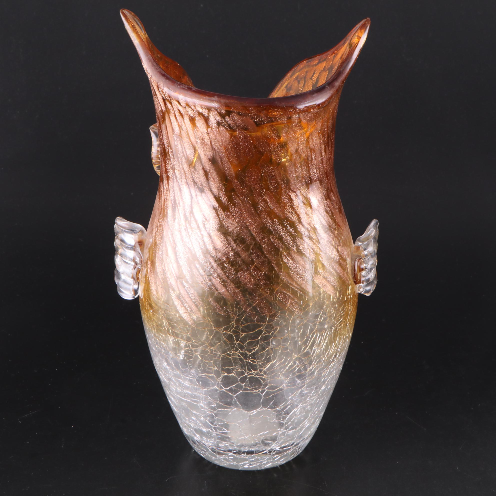 Glass Owl Vases