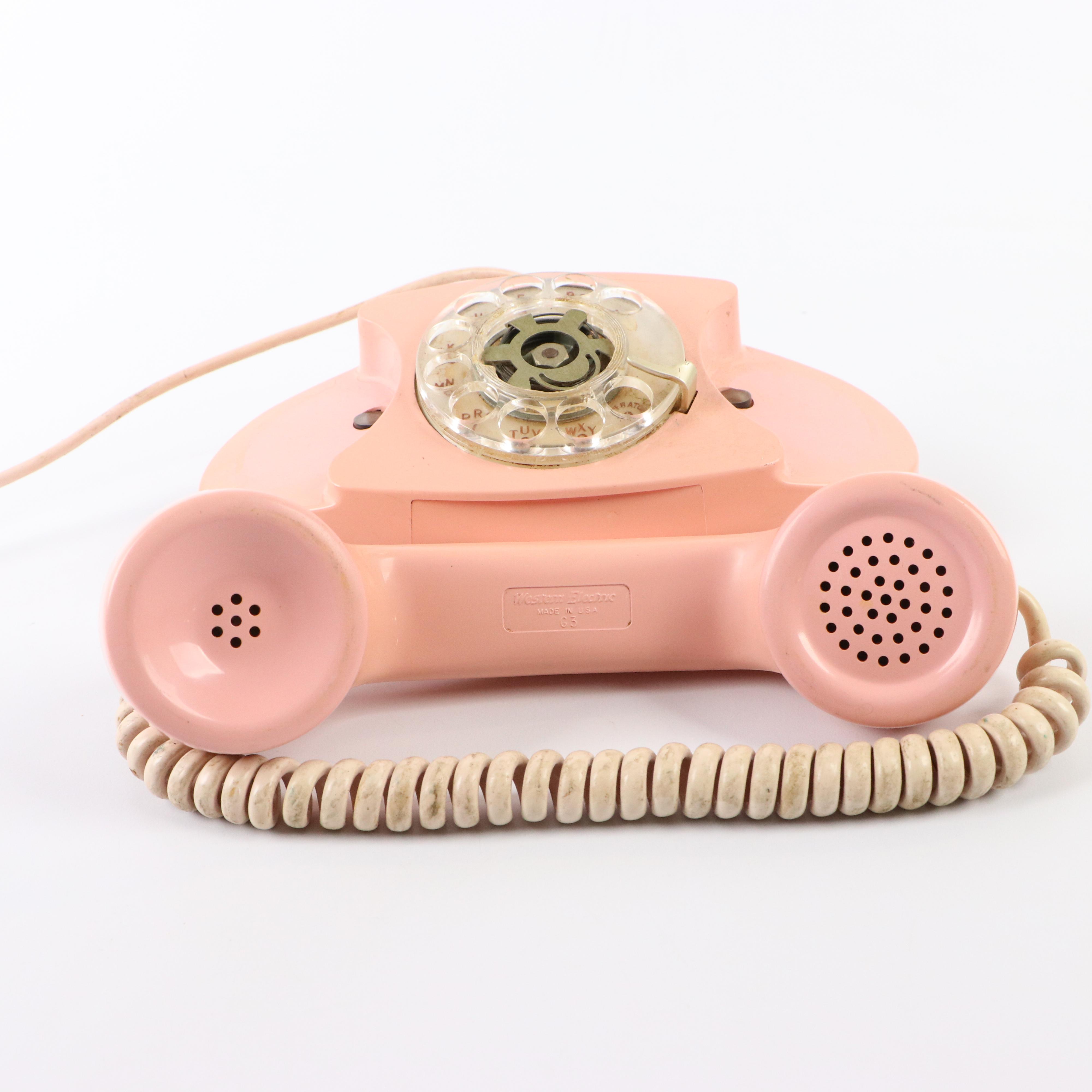 Ericsson "Ericofon" One Piece Telephone & Bell "Princess" Rotory Telephone