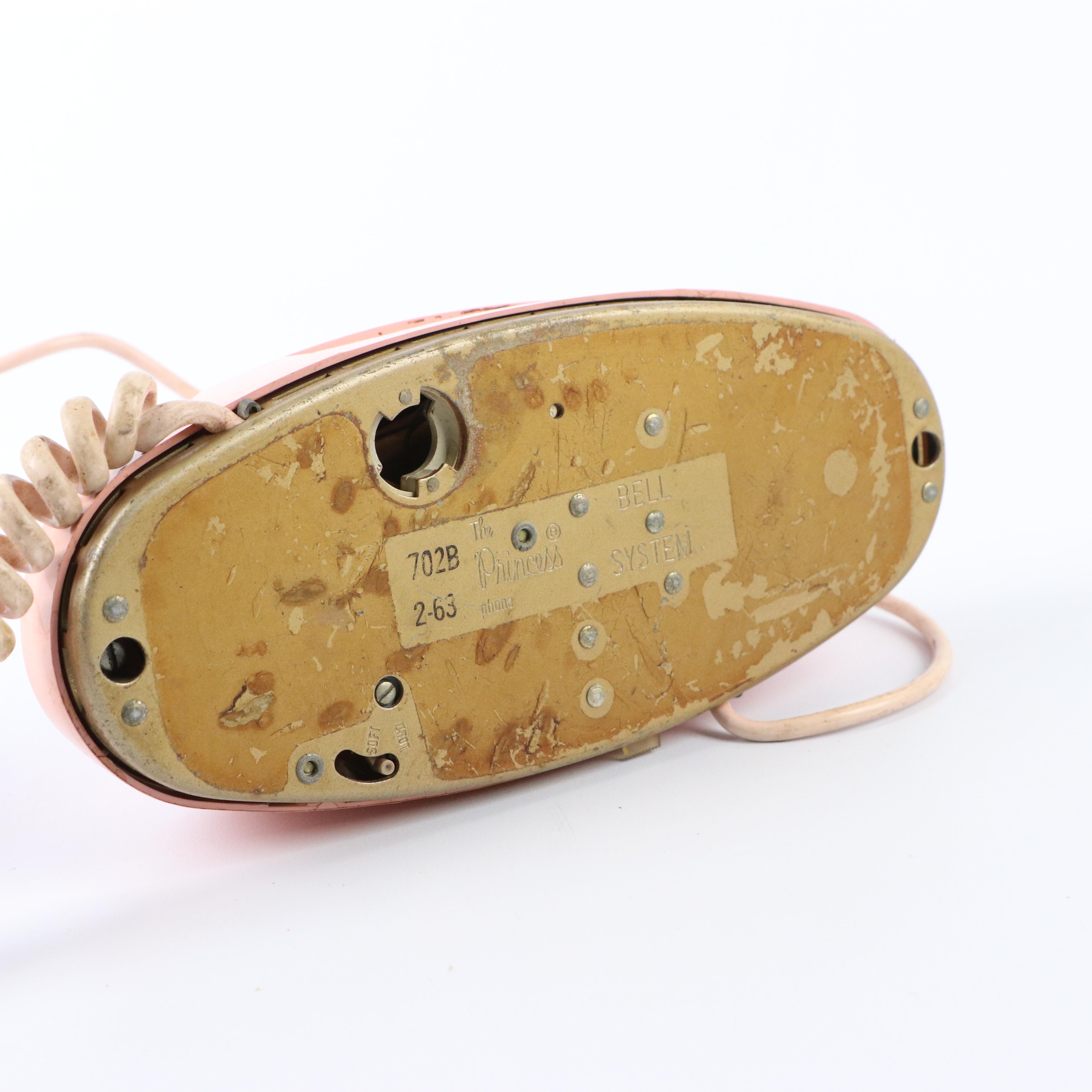 Ericsson "Ericofon" One Piece Telephone & Bell "Princess" Rotory Telephone