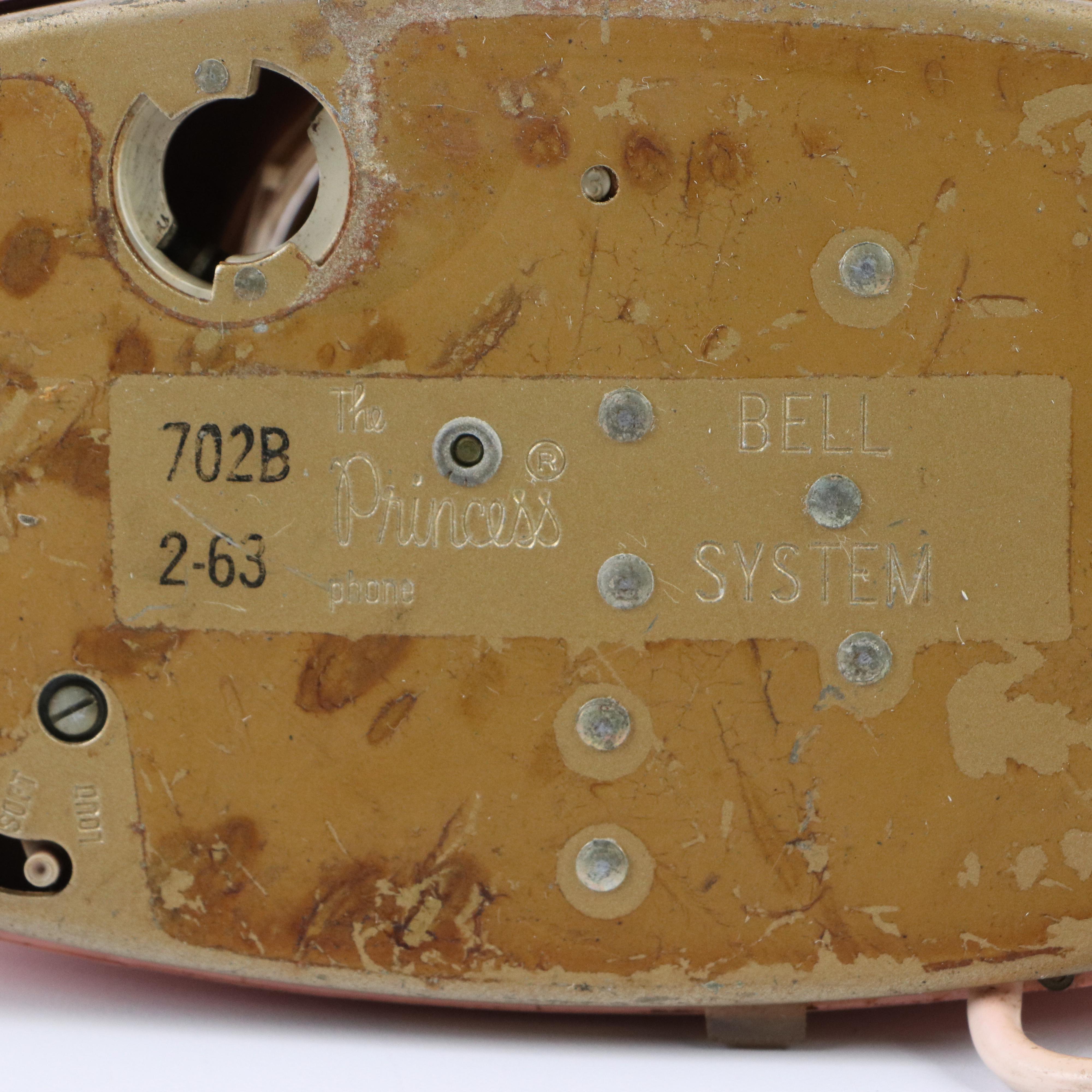 Ericsson "Ericofon" One Piece Telephone & Bell "Princess" Rotory Telephone