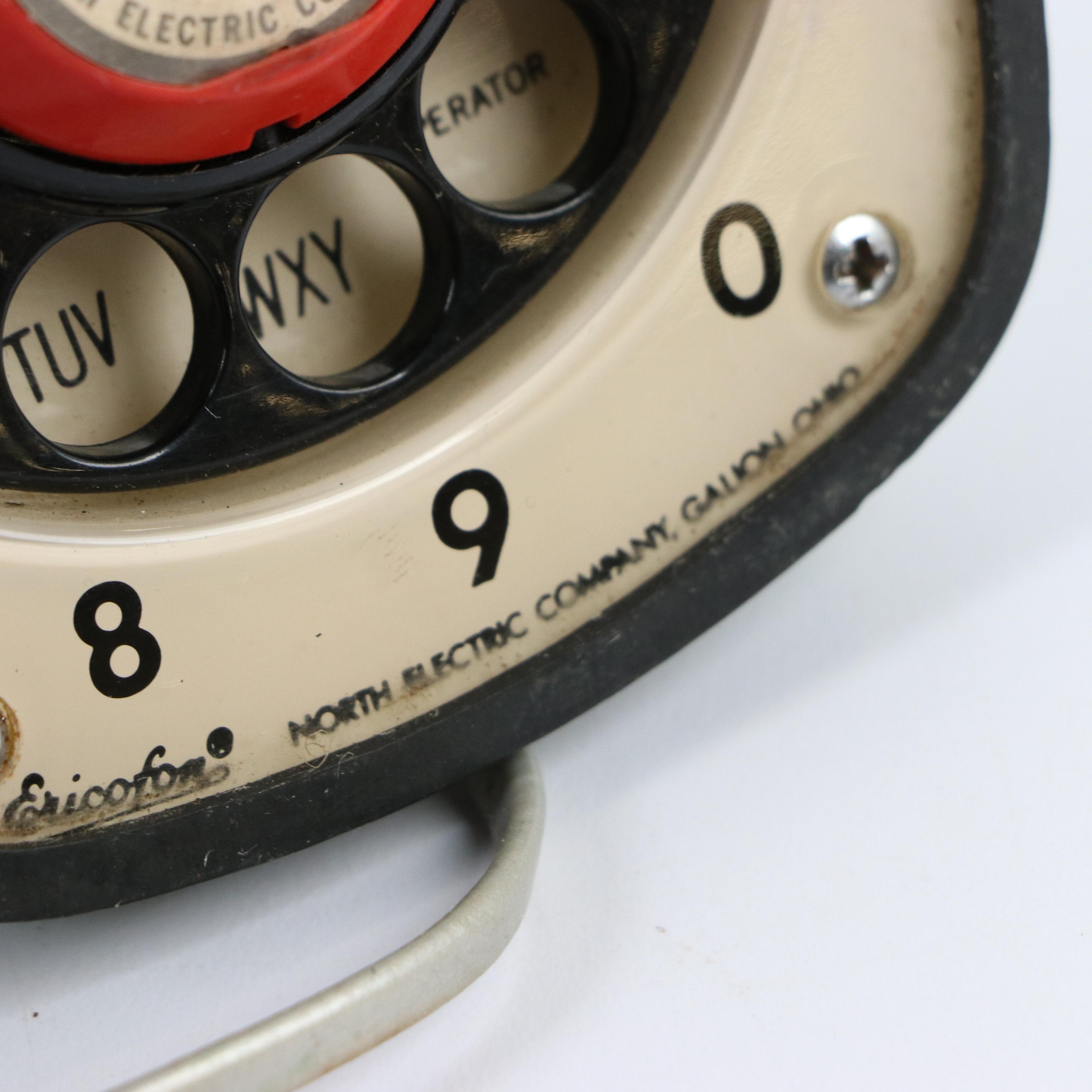 Ericsson "Ericofon" One Piece Telephone & Bell "Princess" Rotory Telephone