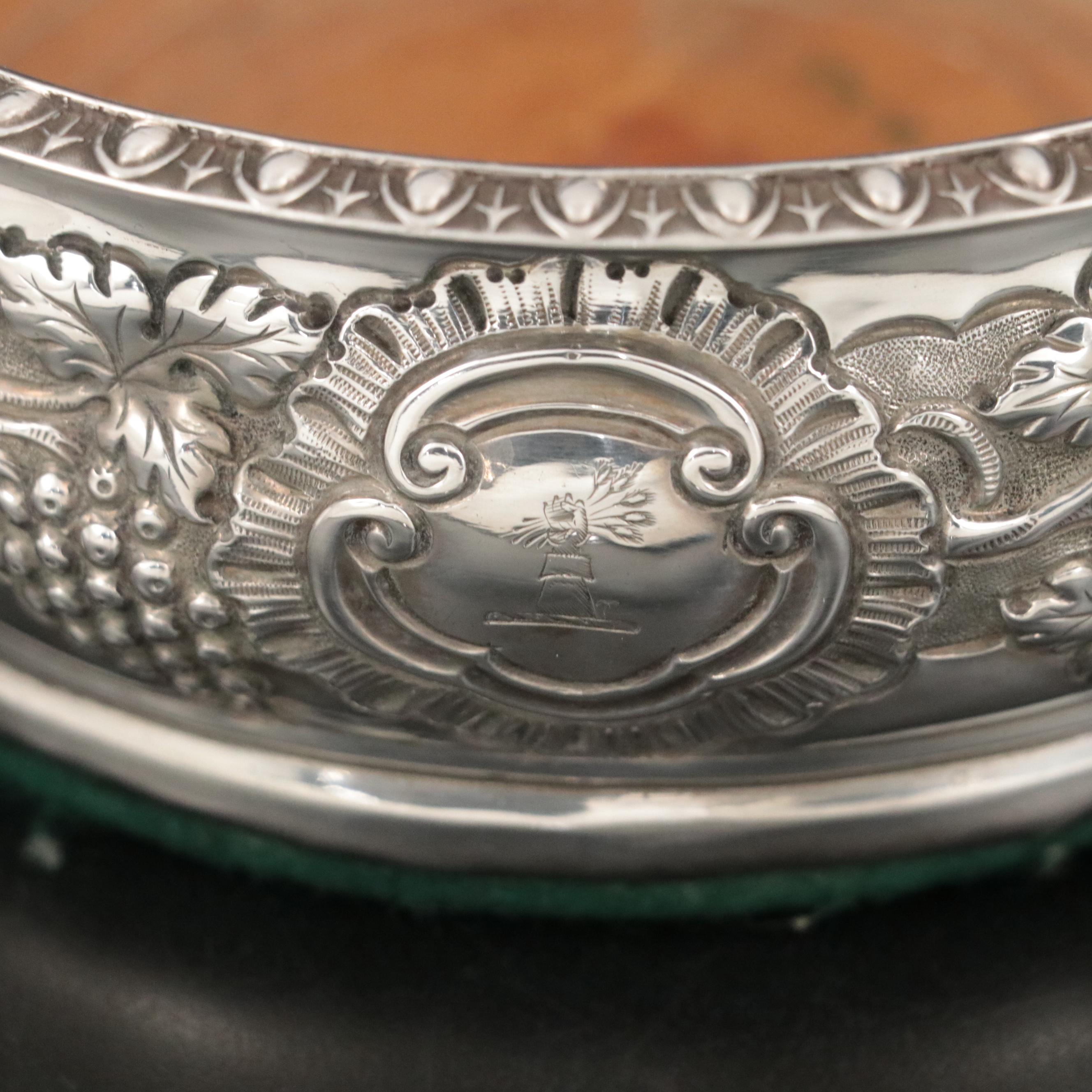 Edward Power and Edward Twy Sterling Silver Wine Coasters