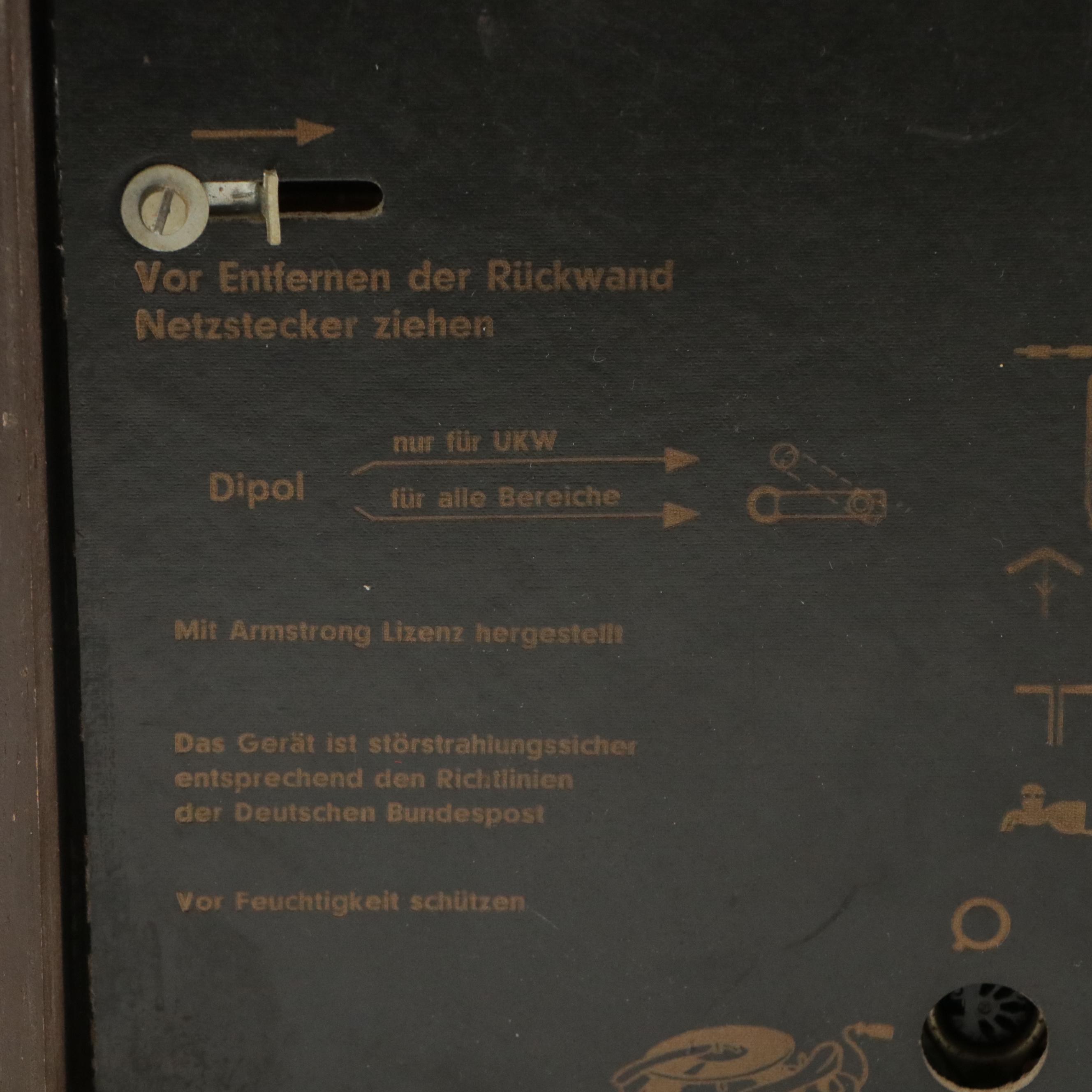 AEG West Germany "Super Harold"  Broadcast Receiver Radio, Mid-20th Century