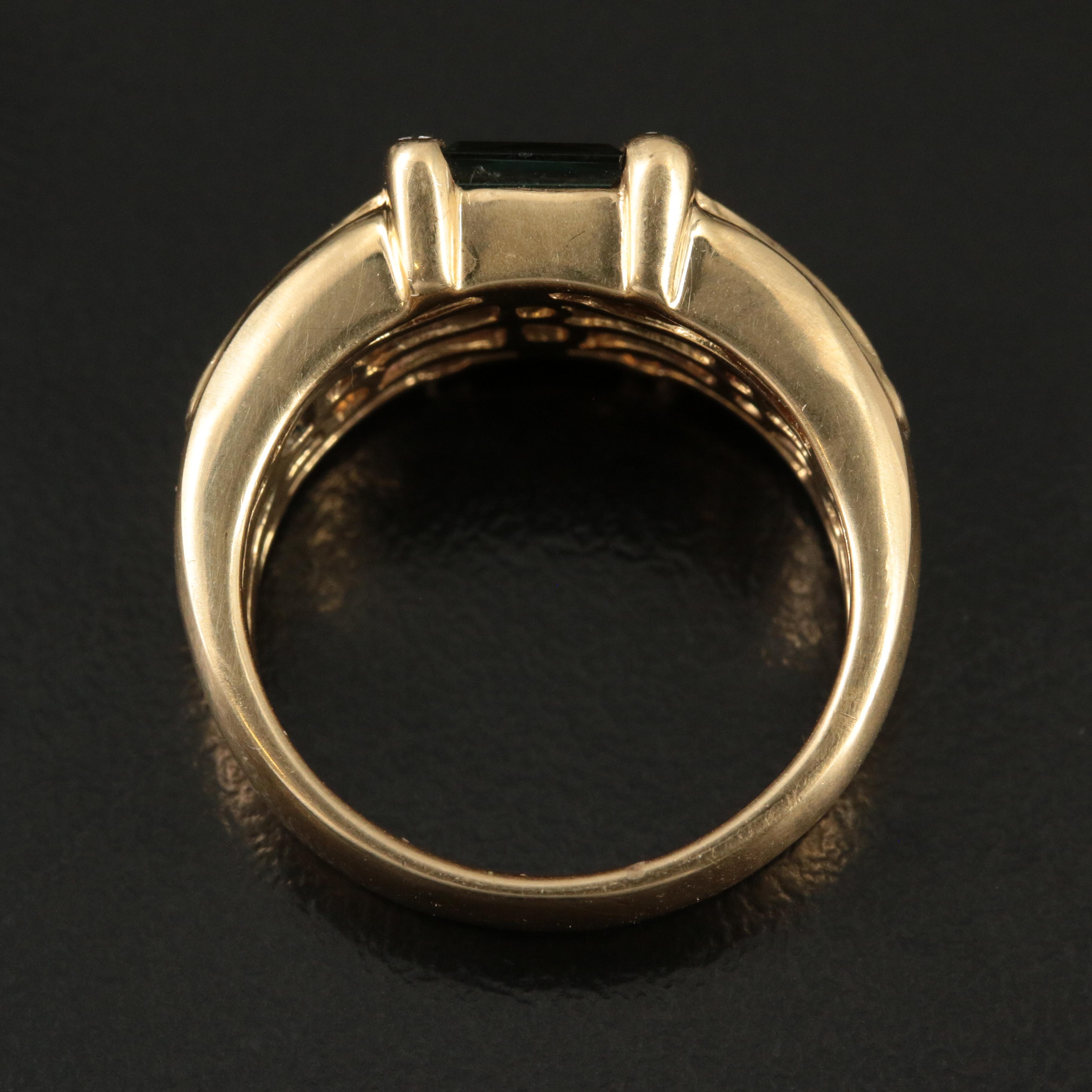 Bellarri 18K Multi Gemstone Ring with Diamond Accents