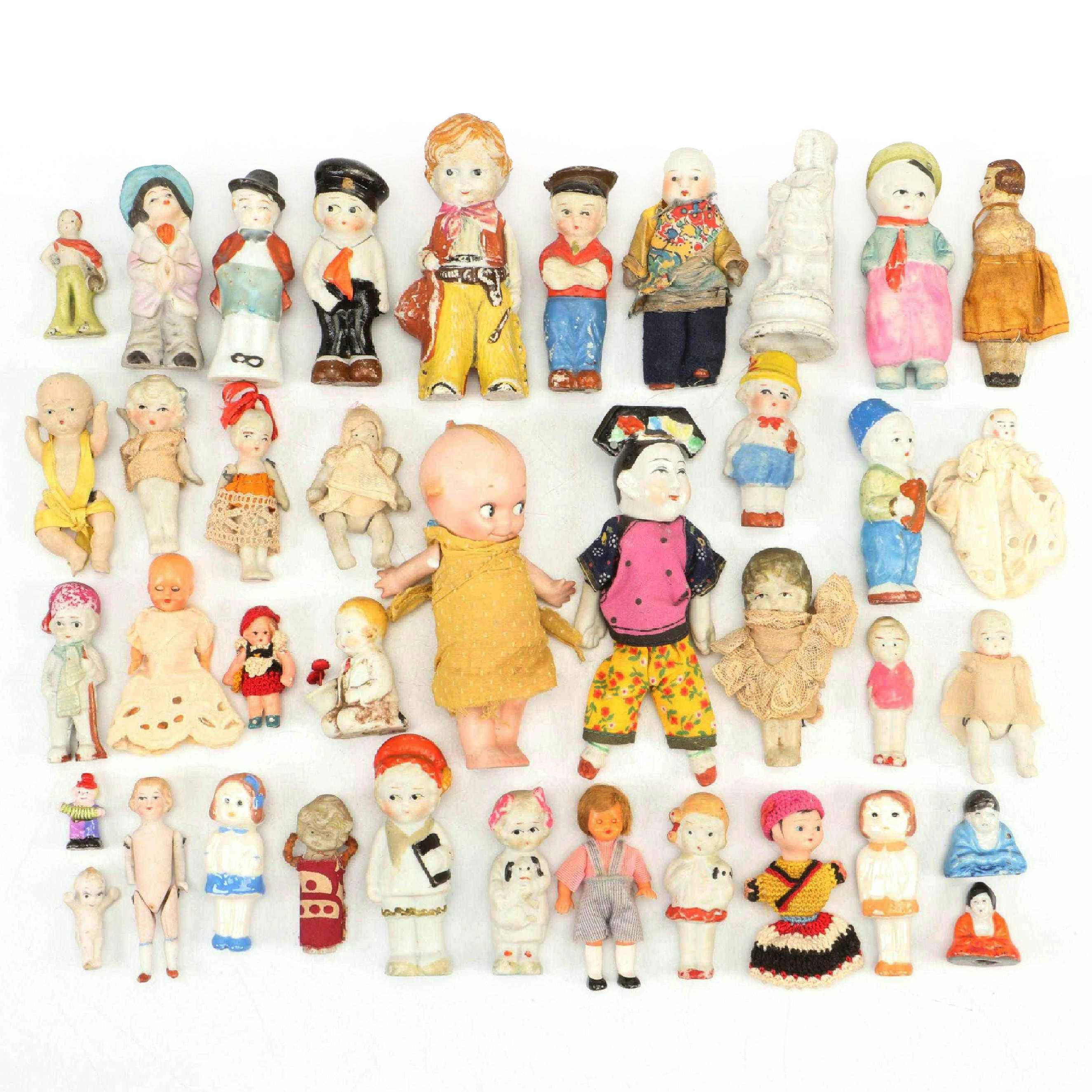 Chinese Style Porcelain Doll with Japanese Made Ceramic Dolls and More