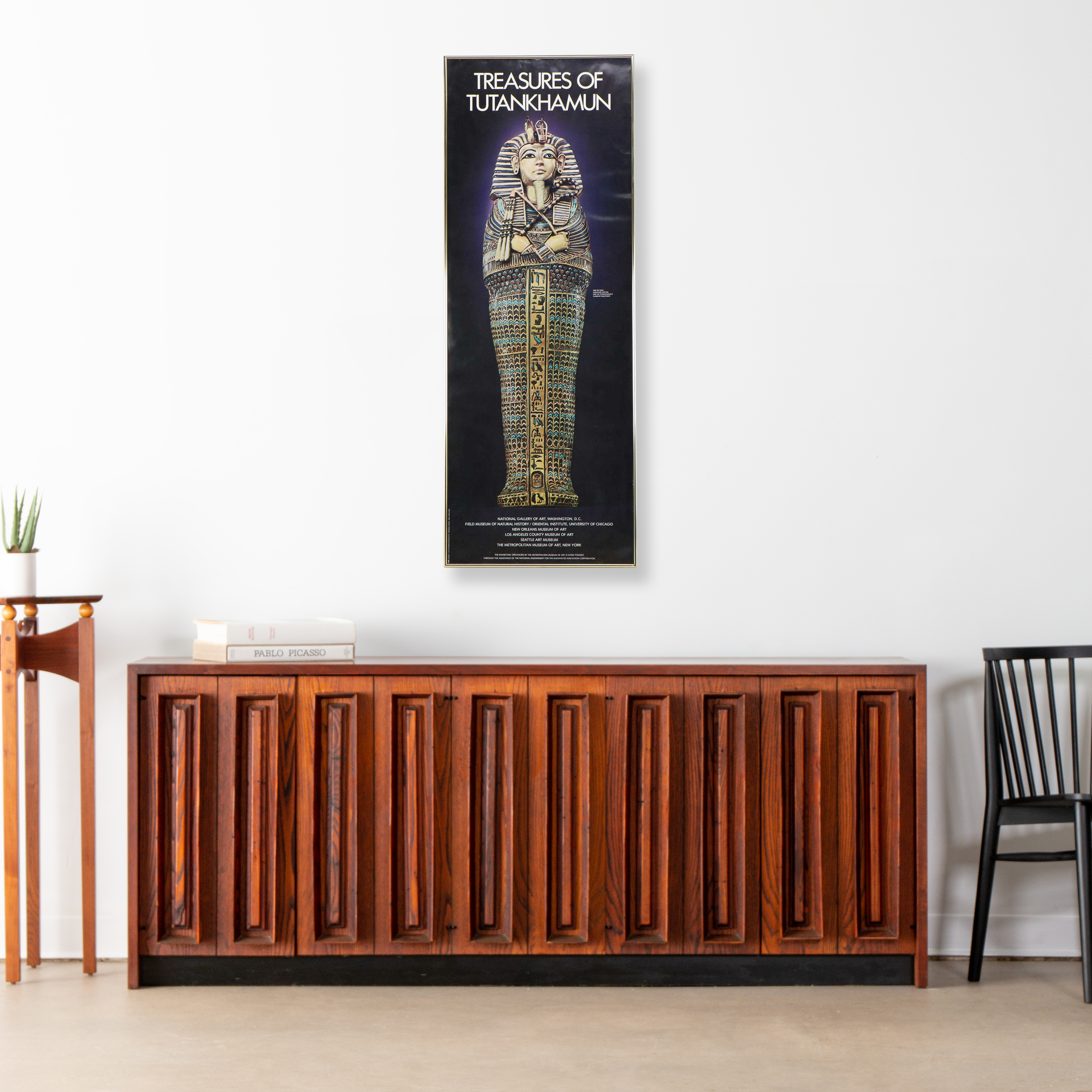 Treasures of Tutankhamun Offset Lithograph Exhibition Poster, 1976