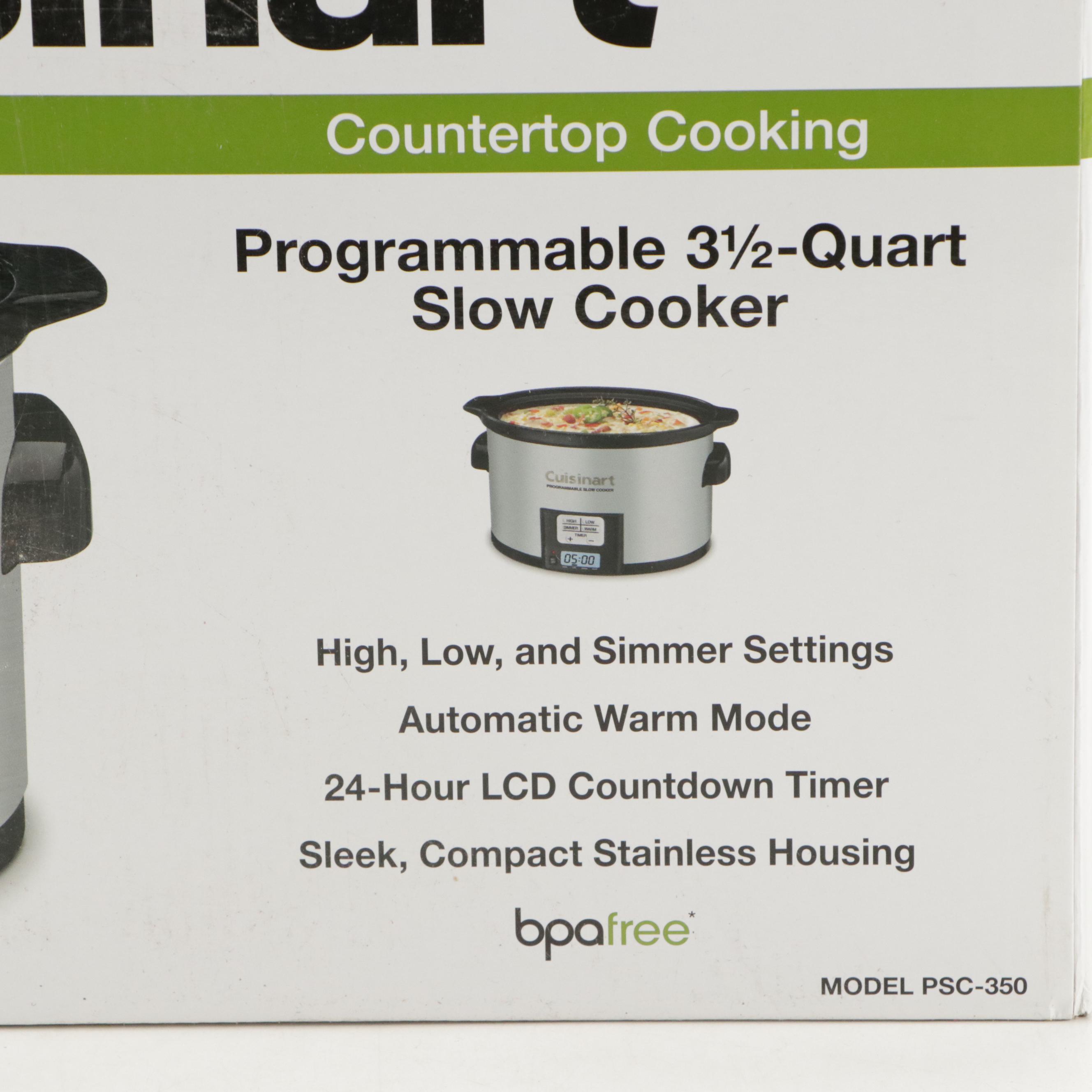 Cuisinart Programmable 3.5 Quart Slow Cooker