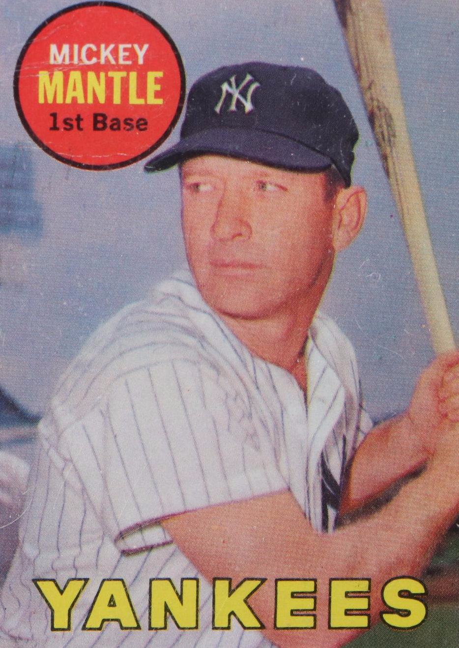 1969 Topps Mickey Mantle 500 Baseball Card in Screw Down Case EBTH